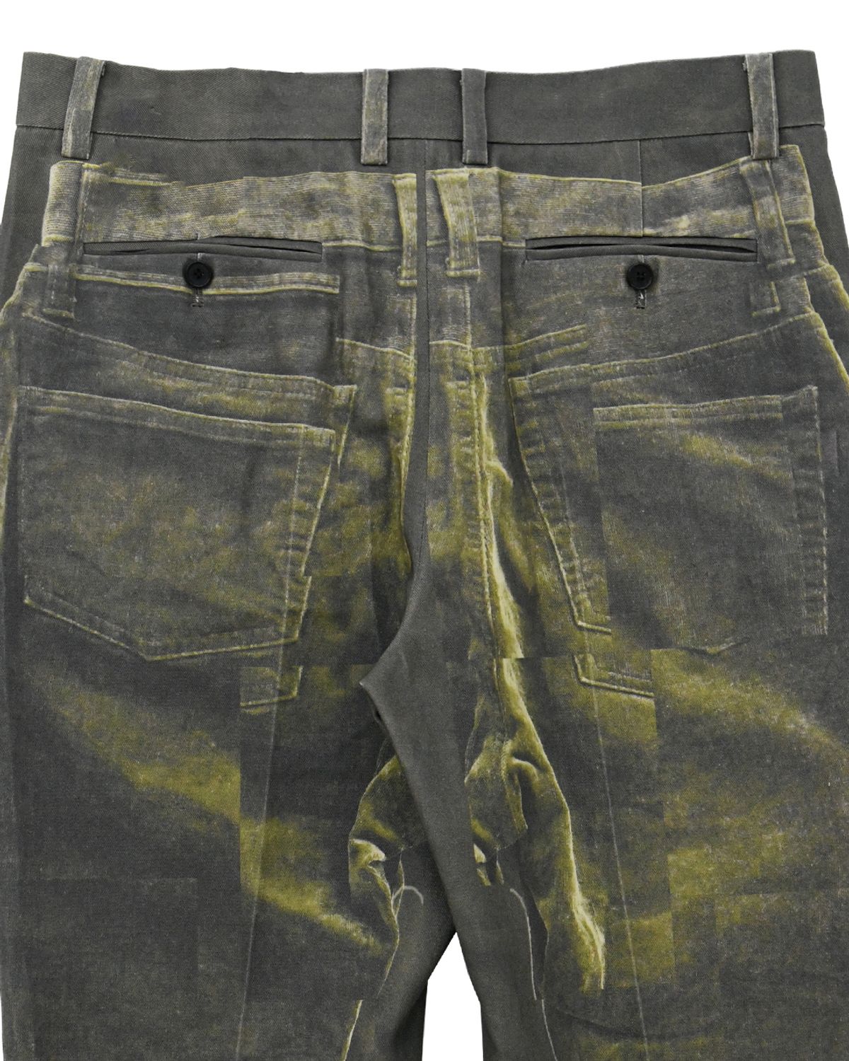 더뮤지엄비지터(THEMUSEUMVISITOR) CORDUROY PRINTED PANTS (DARK BROWN)