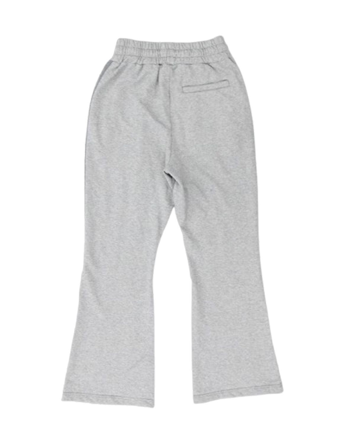 더뮤지엄비지터(THEMUSEUMVISITOR) LEATHER PATCH SWEAT PANTS (GREY)
