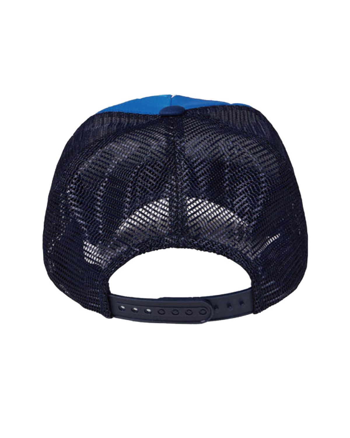 더뮤지엄비지터(THEMUSEUMVISITOR) PARTY LOGO MESH CAP (BLUE)