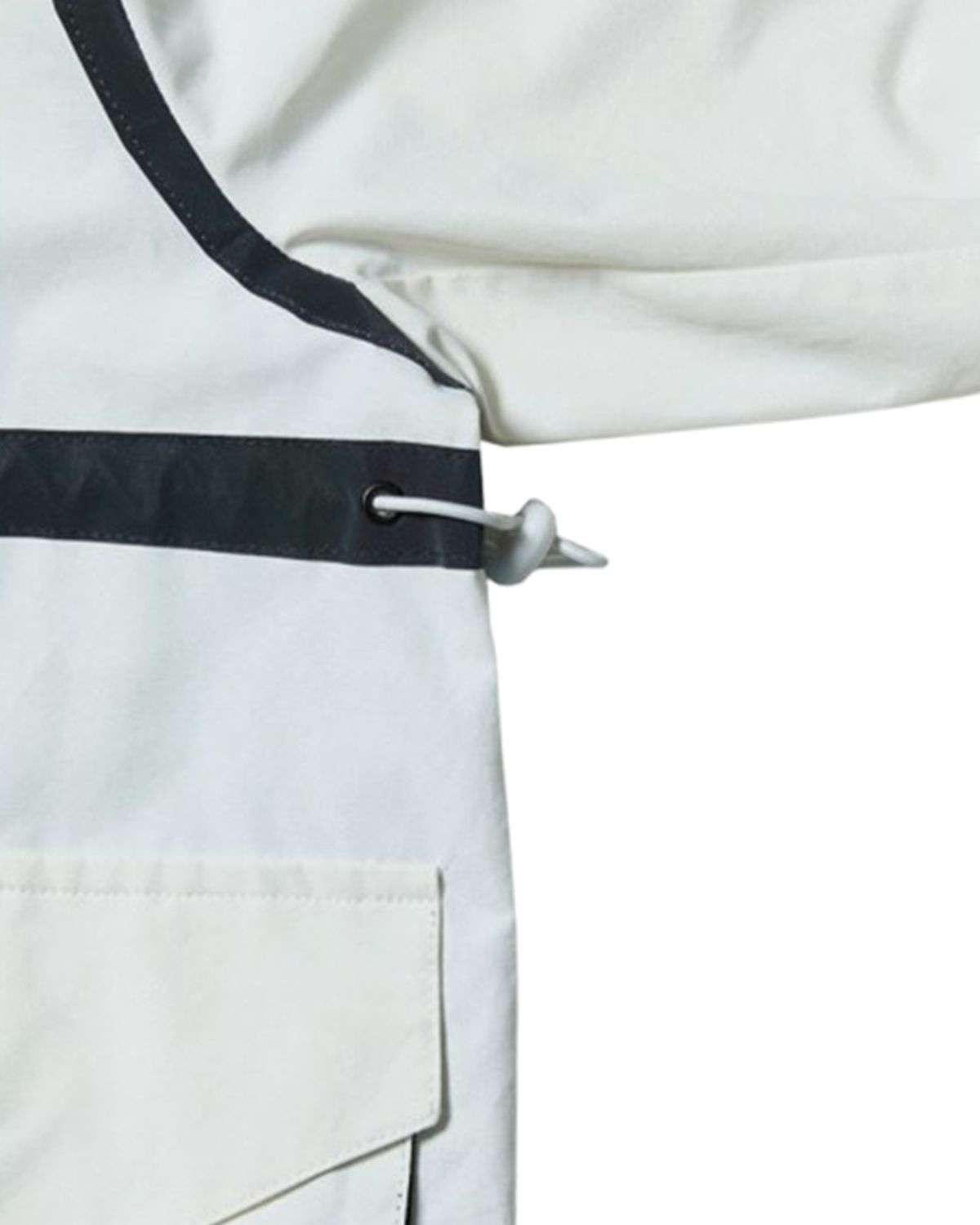 더뮤지엄비지터(THEMUSEUMVISITOR) ART WORK PRINTED REFLECTIVE JACKET (WHITE)