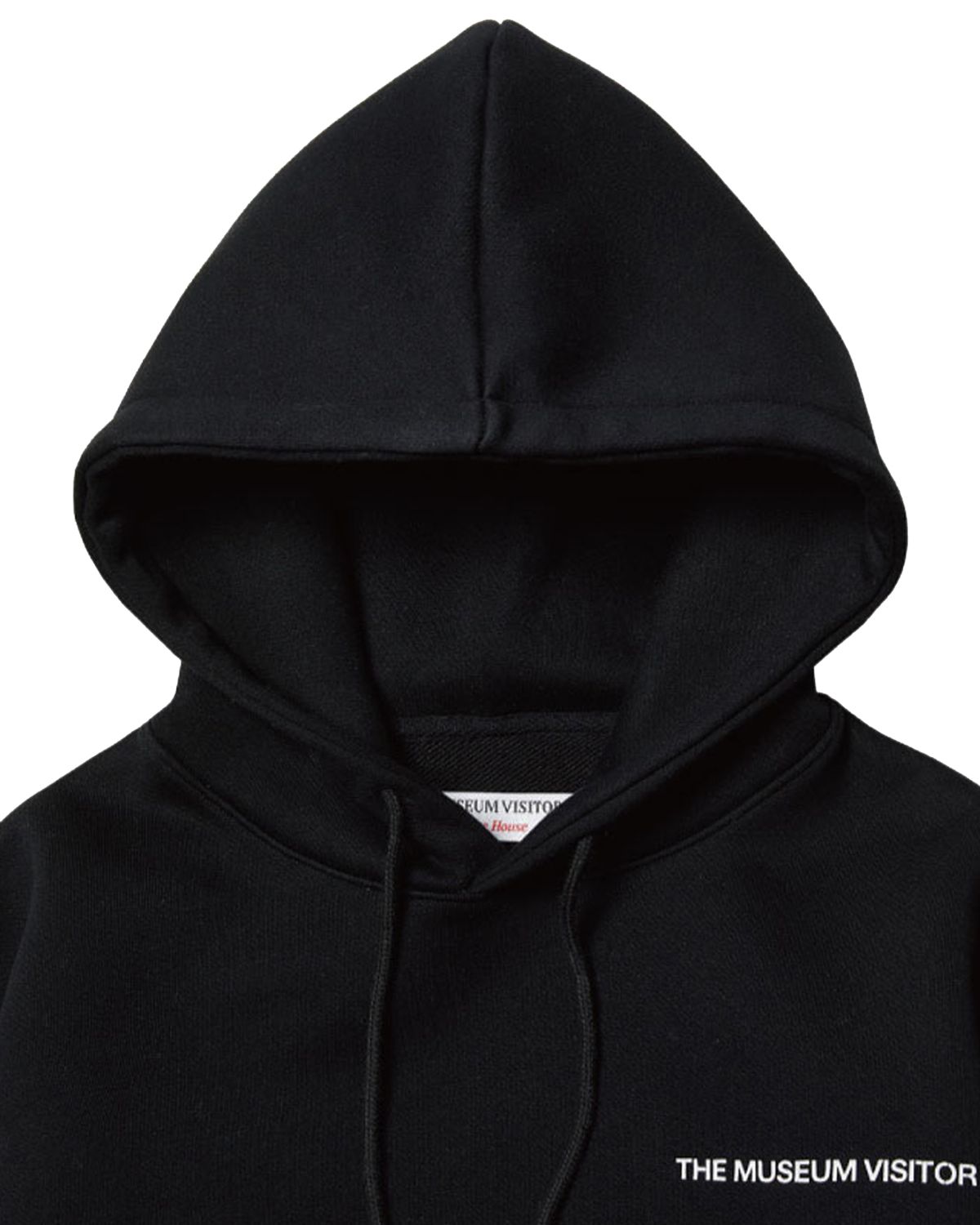 더뮤지엄비지터(THEMUSEUMVISITOR) ESSENTIAL LOGO HOODY (BLACK)