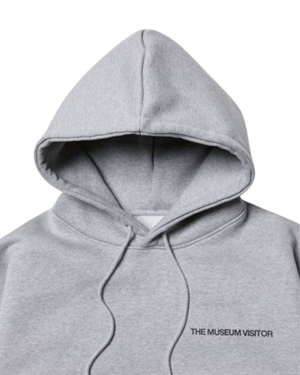 더뮤지엄비지터(THEMUSEUMVISITOR) ESSENTIAL LOGO HOODY (GREY)