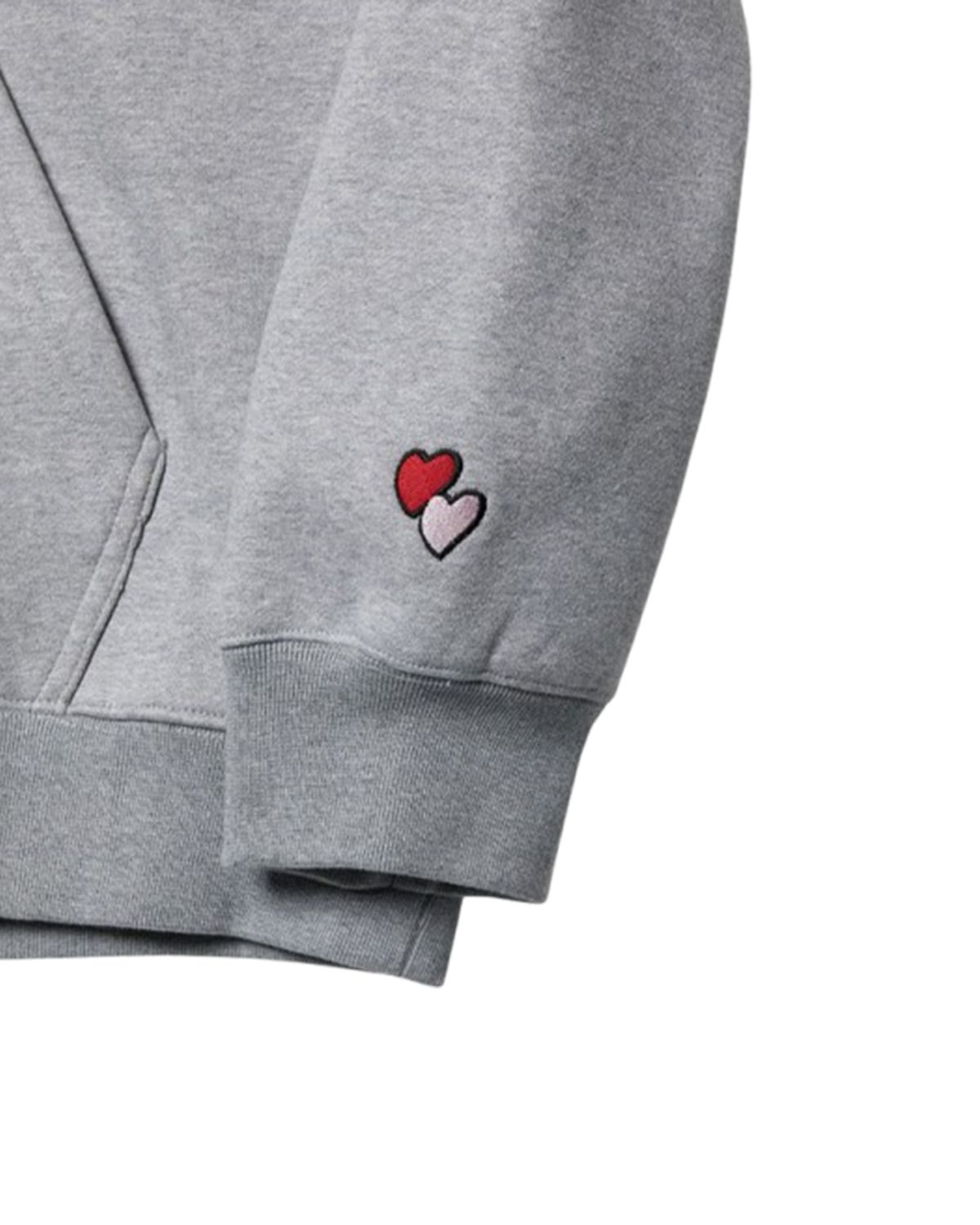 더뮤지엄비지터(THEMUSEUMVISITOR) ESSENTIAL LOGO HOODY (GREY)