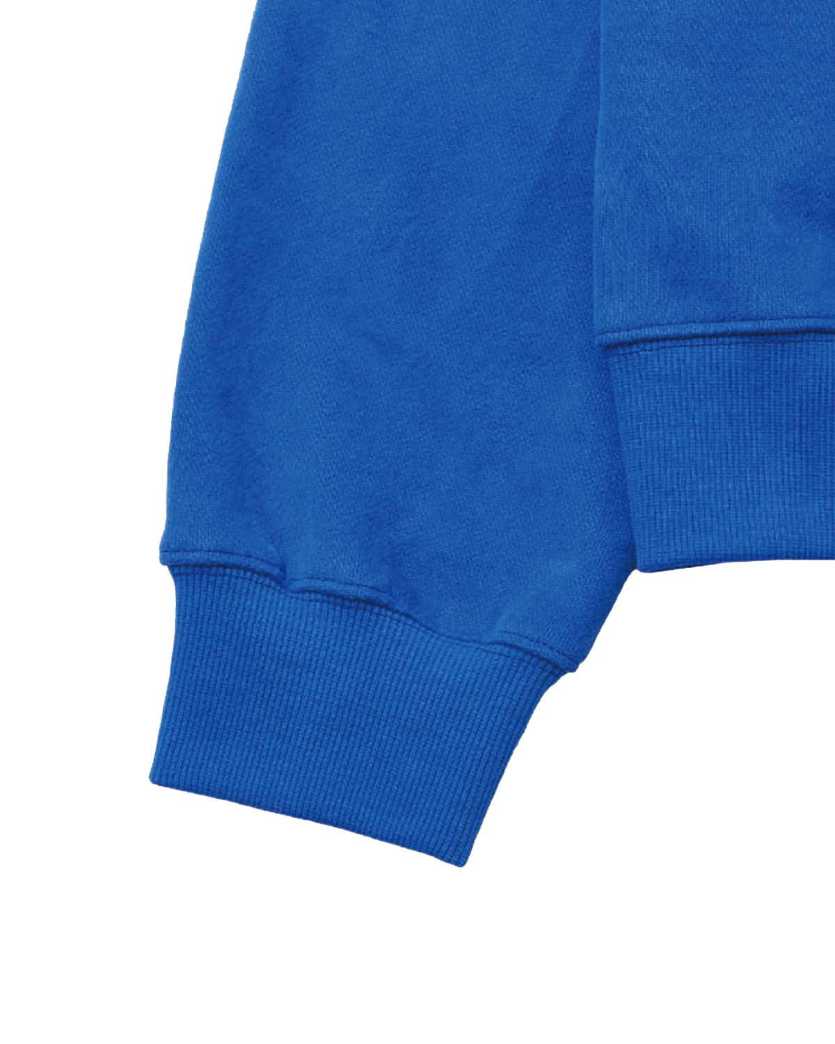 더뮤지엄비지터(THEMUSEUMVISITOR) TV HEART LOGO HOODY (BLUE)