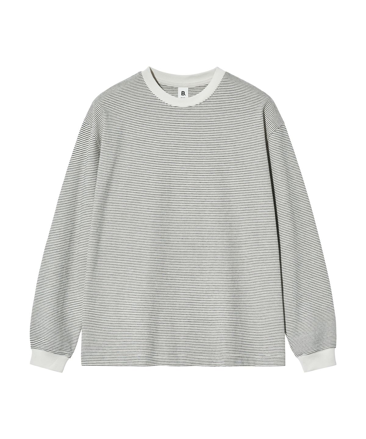 브렌슨(BRENSON) B. 오버핏 시보리 스트라이프 긴팔티 ( 3Color )