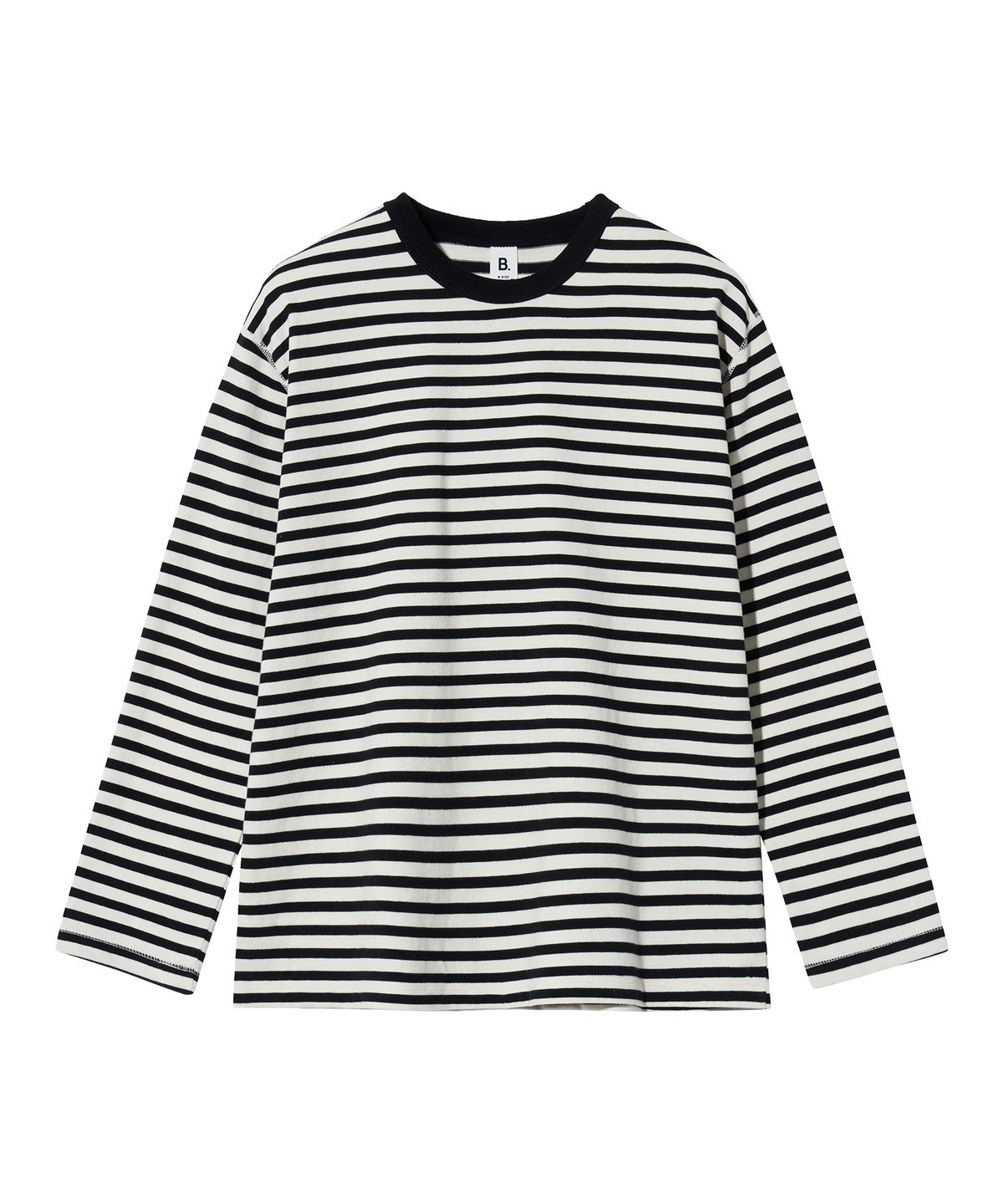 브렌슨(BRENSON) B. 루즈핏 오드람프 스트라이프 긴팔티 ( 2Color )