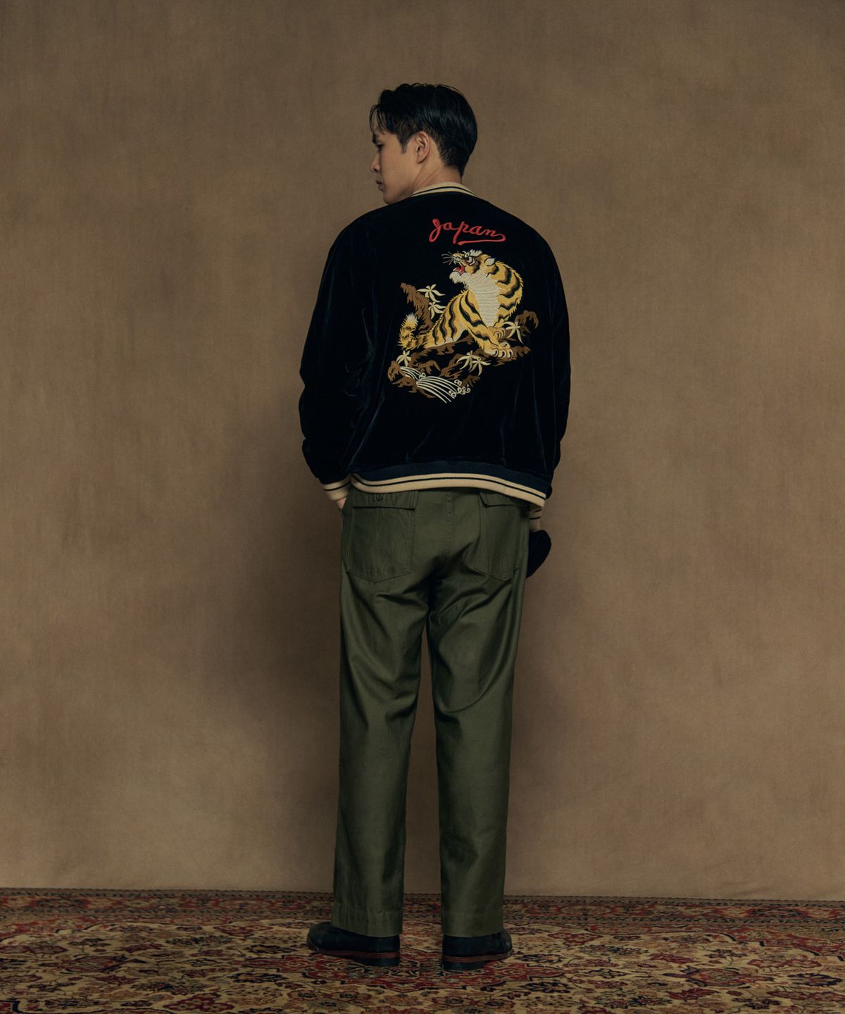브론슨(BRONSON) 1950s Reversible Acetate Souvenir Jacket - Falcon + Tiger