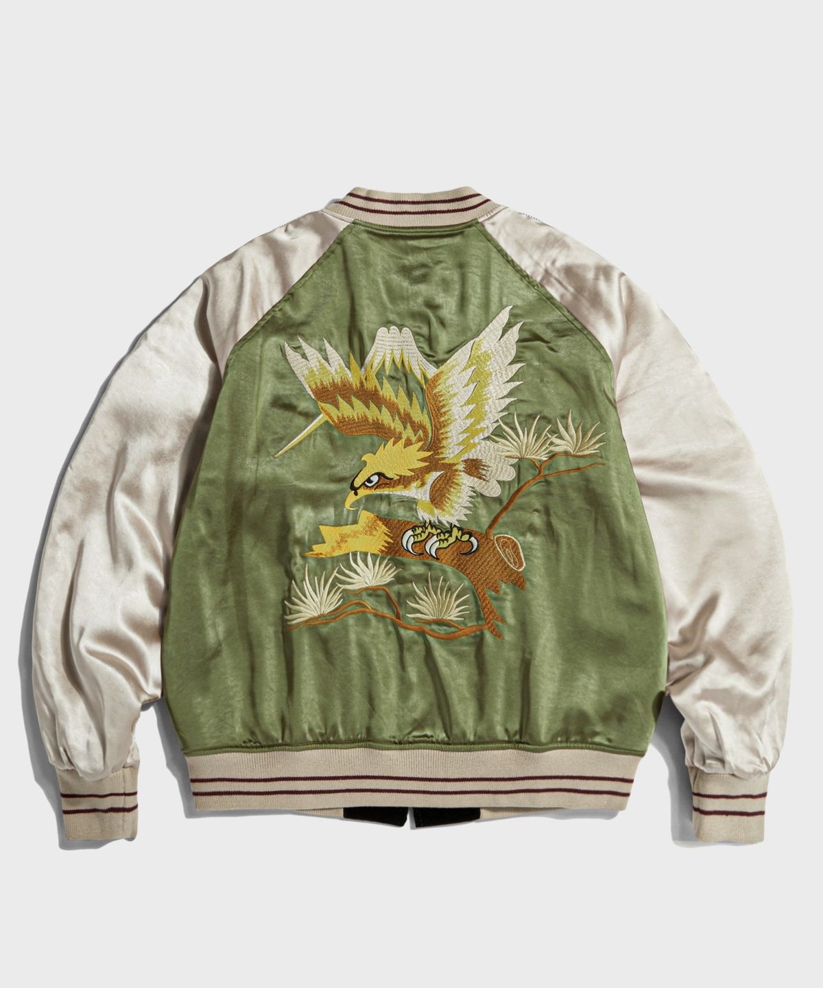 브론슨(BRONSON) 1950s Reversible Acetate Souvenir Jacket - Falcon + Tiger