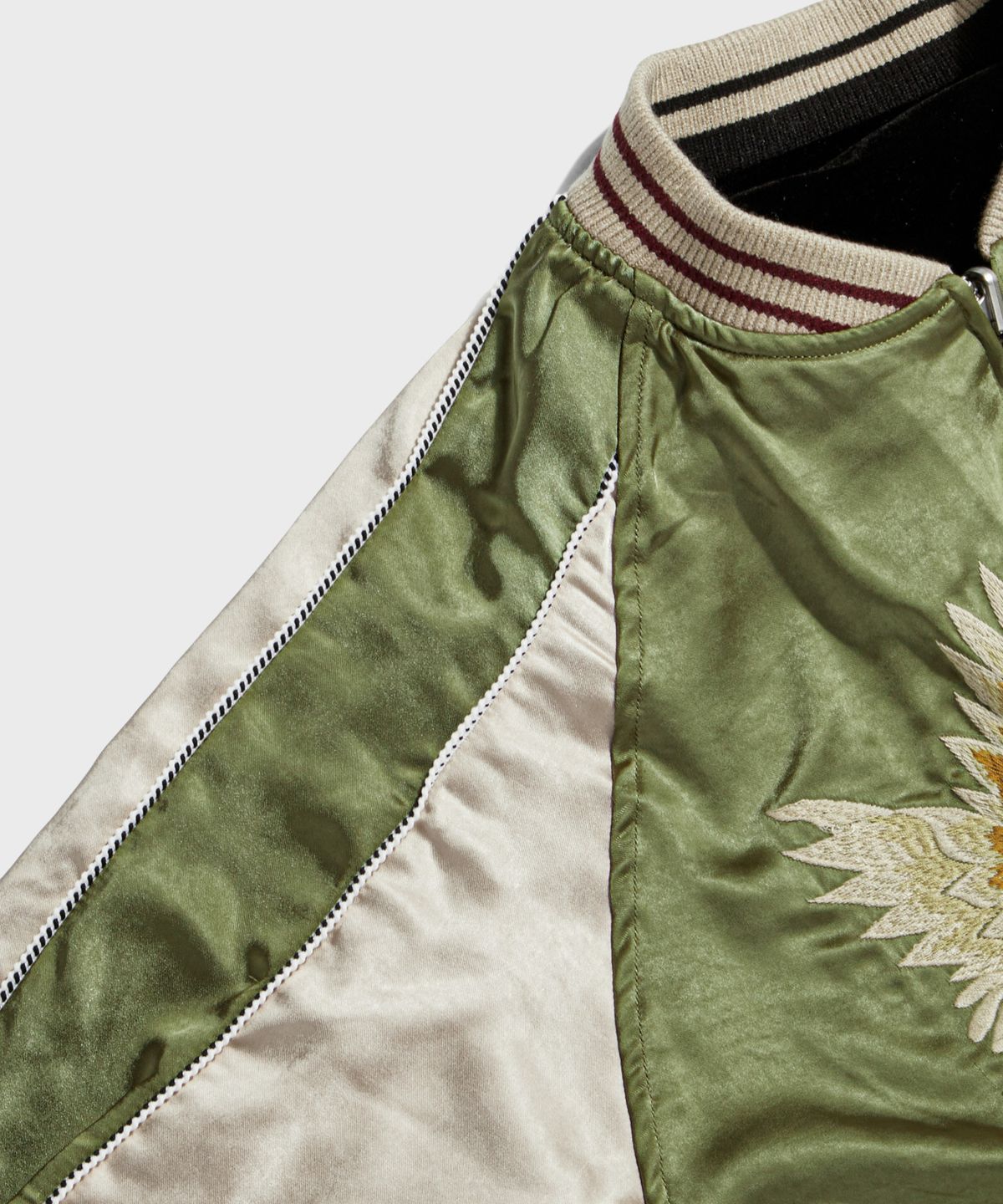 브론슨(BRONSON) 1950s Reversible Acetate Souvenir Jacket - Falcon + Tiger