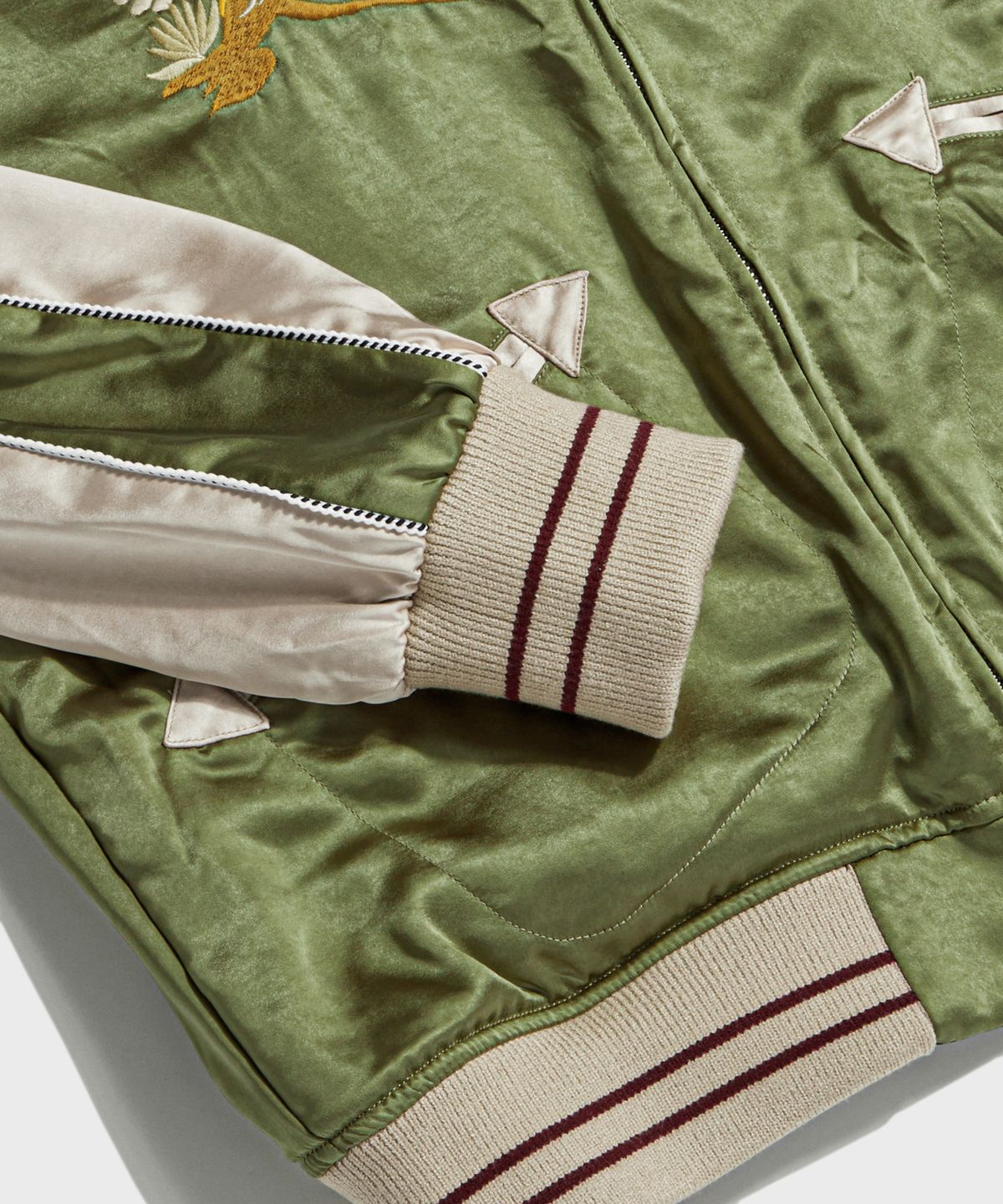 브론슨(BRONSON) 1950s Reversible Acetate Souvenir Jacket - Falcon + Tiger