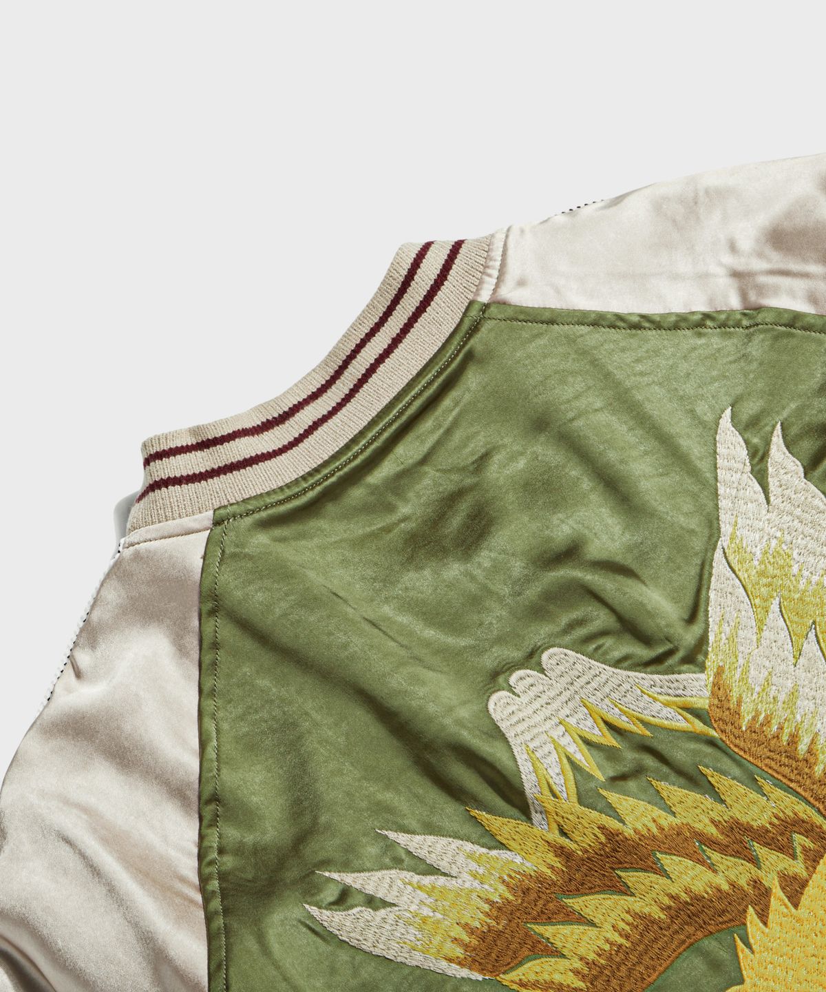 브론슨(BRONSON) 1950s Reversible Acetate Souvenir Jacket - Falcon + Tiger