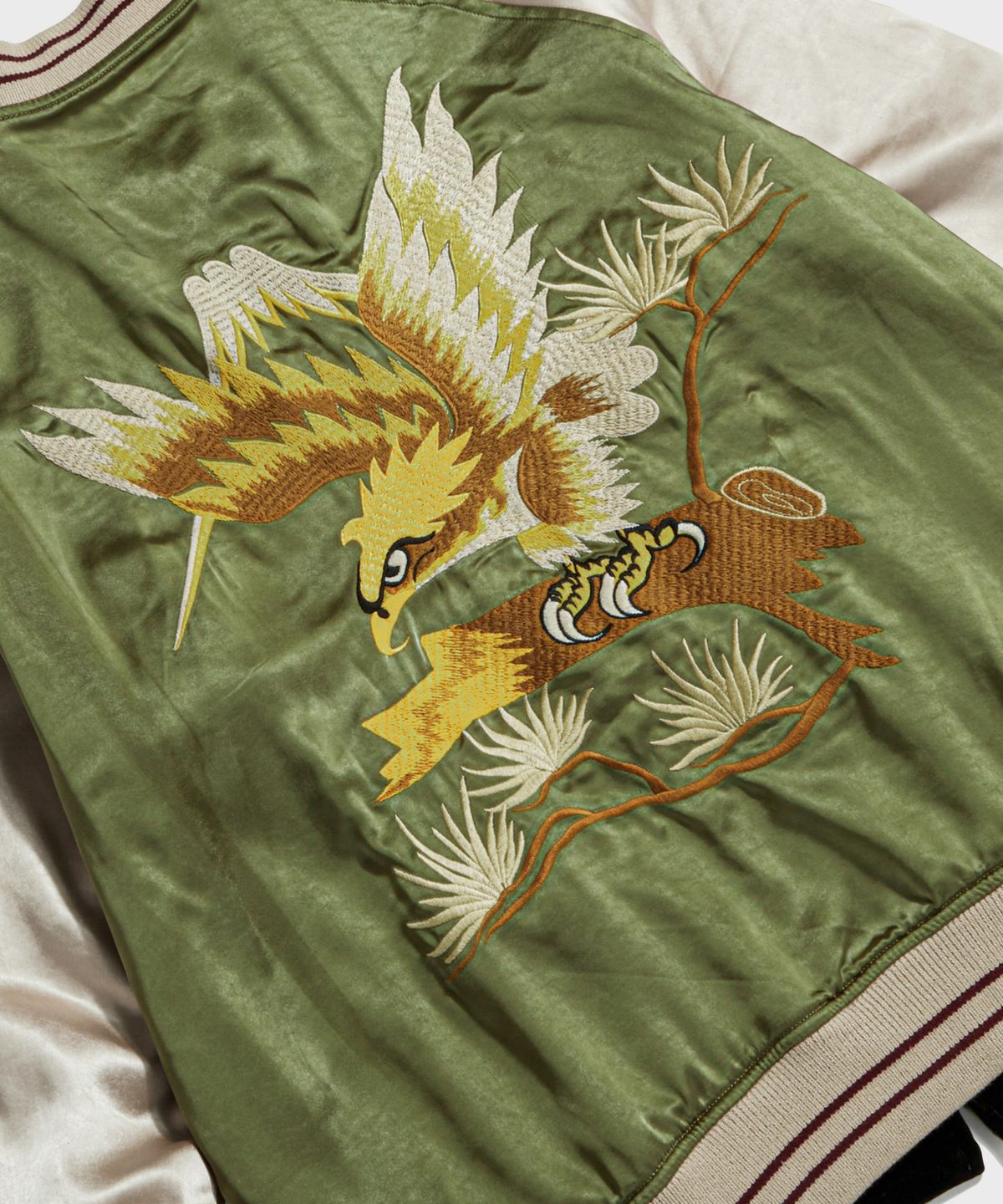 브론슨(BRONSON) 1950s Reversible Acetate Souvenir Jacket - Falcon + Tiger