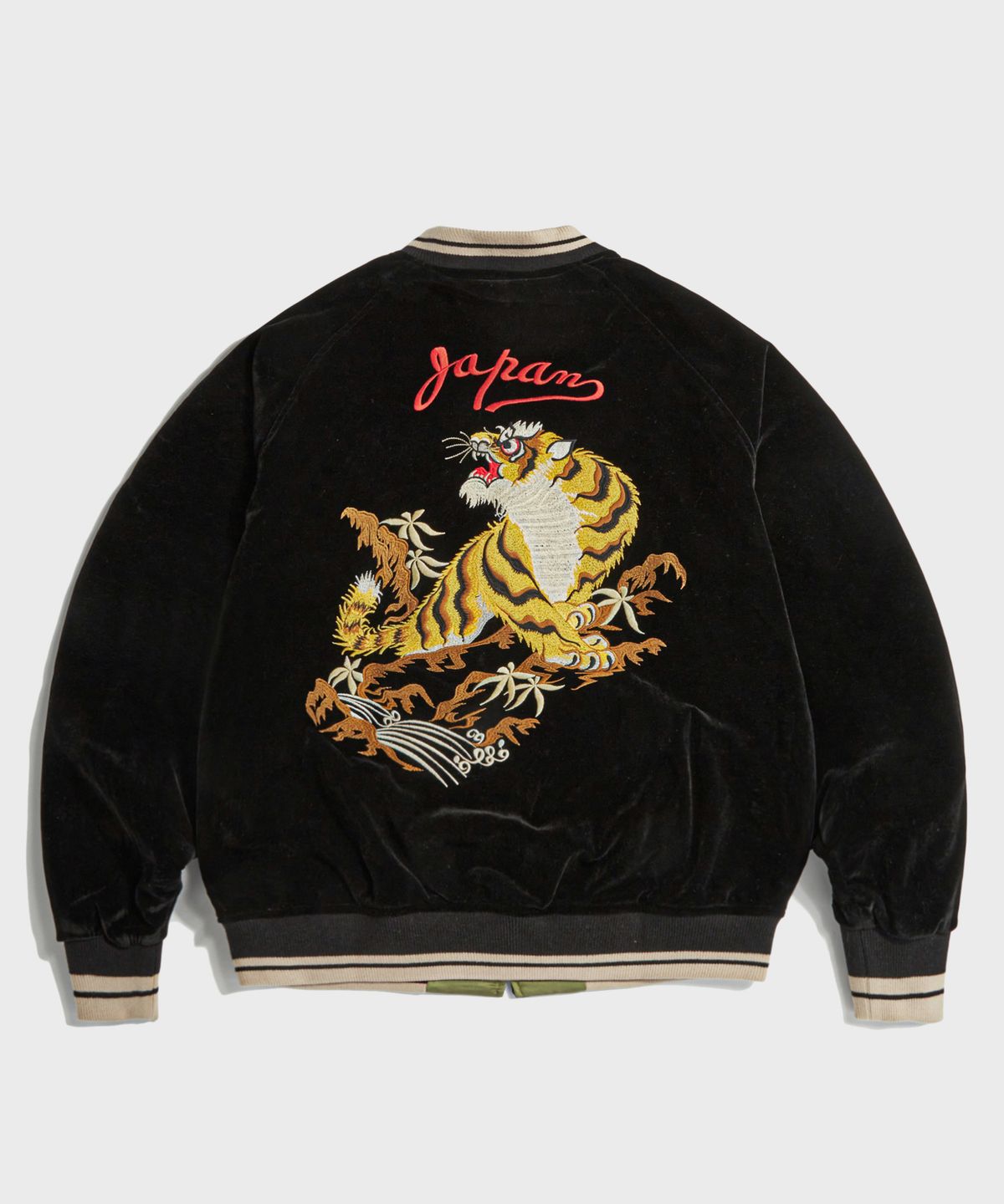 브론슨(BRONSON) 1950s Reversible Acetate Souvenir Jacket - Falcon + Tiger
