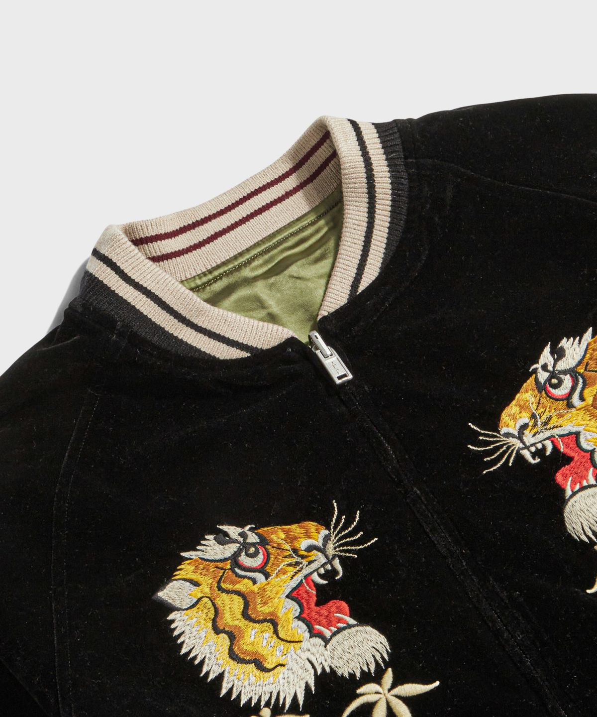 브론슨(BRONSON) 1950s Reversible Acetate Souvenir Jacket - Falcon + Tiger