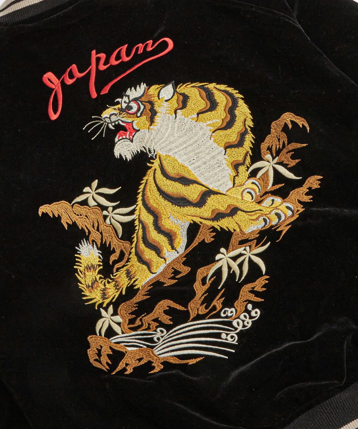 브론슨(BRONSON) 1950s Reversible Acetate Souvenir Jacket - Falcon + Tiger