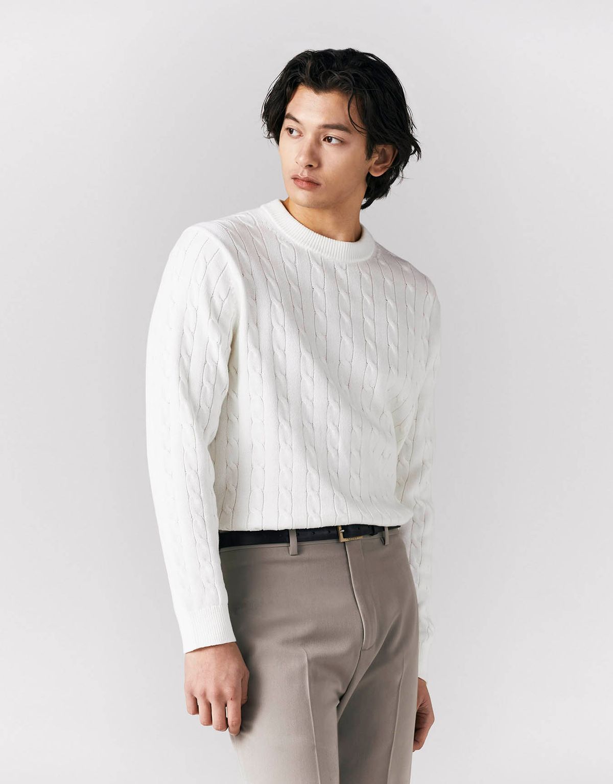 지오다노(GIORDANO) 케이블 크루넥 스웨터(7GG) 054502 [10color]