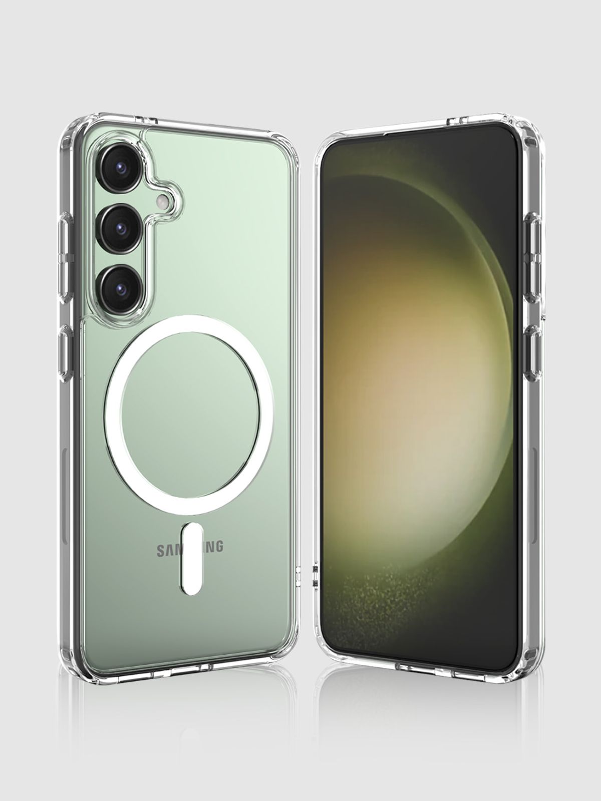 디자인스킨(DESIGNSKIN) 갤럭시S24/플러스 피닉스 범퍼 맥세이프 케이스-올클리어