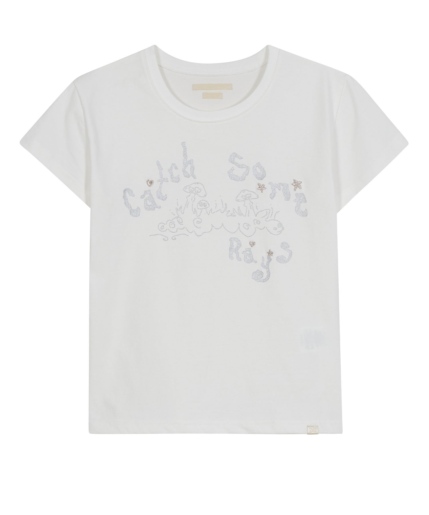 MUSINSA公式 | TYPESERVICE Catch Embroidery T-Shirt [Off White]