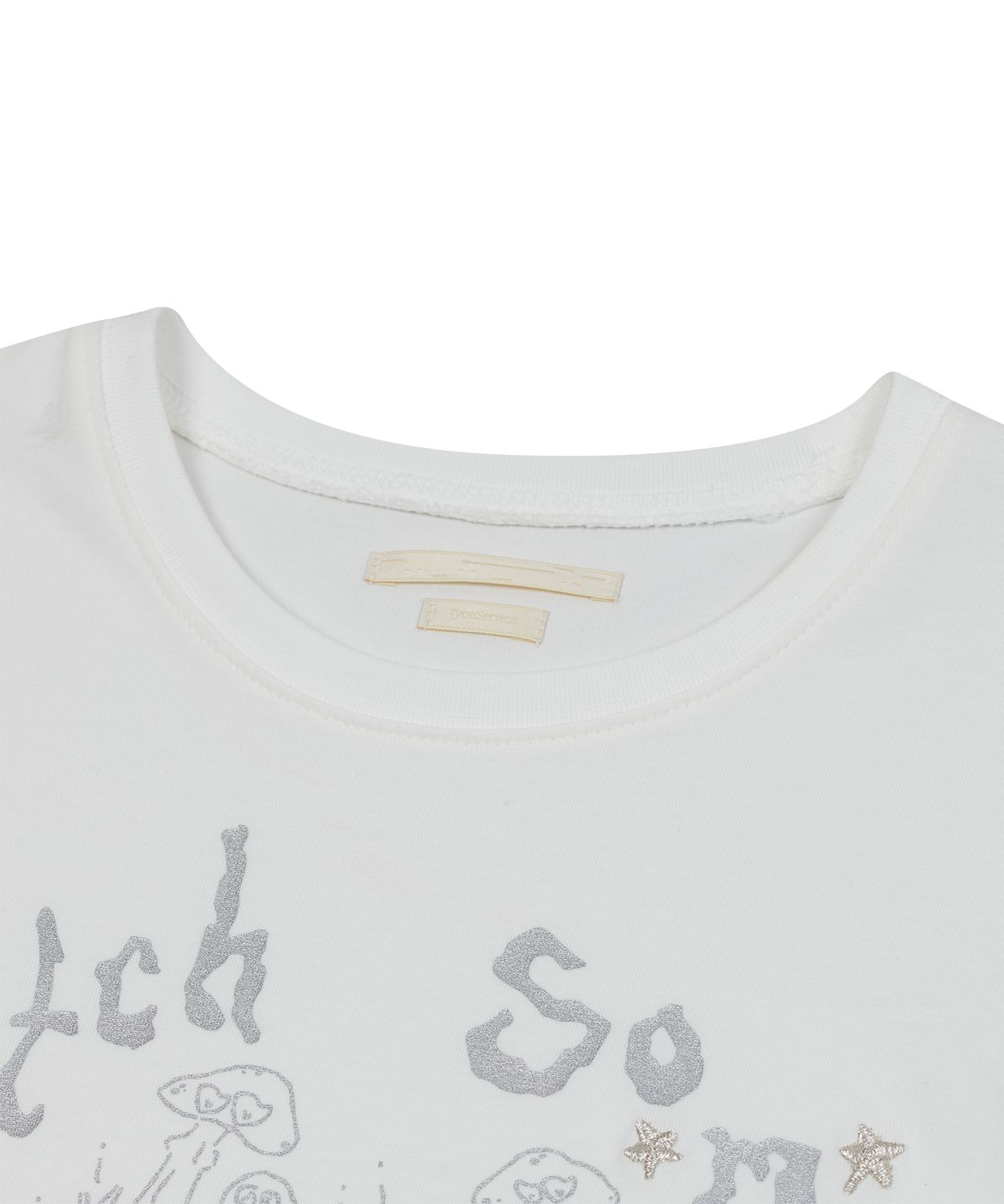 타입서비스(TYPESERVICE) Catch Embroidery T-Shirt [Off White]