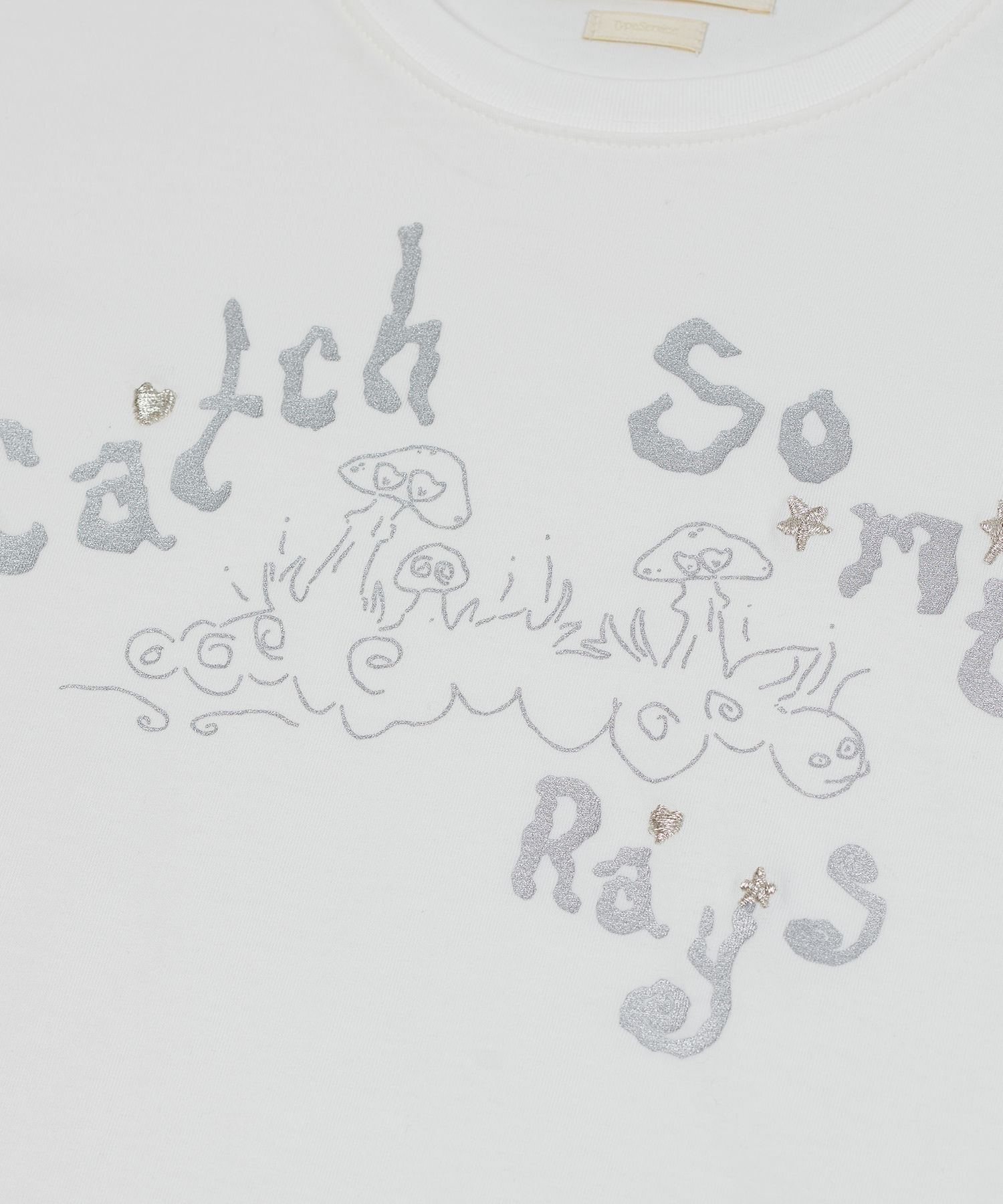 TYPESERVICE ♥ Catch Embroidery T-Shirt /追跡付 TYPESERVICE ♥ Catch Embroidery T-Shirt/追跡付 (typeservice