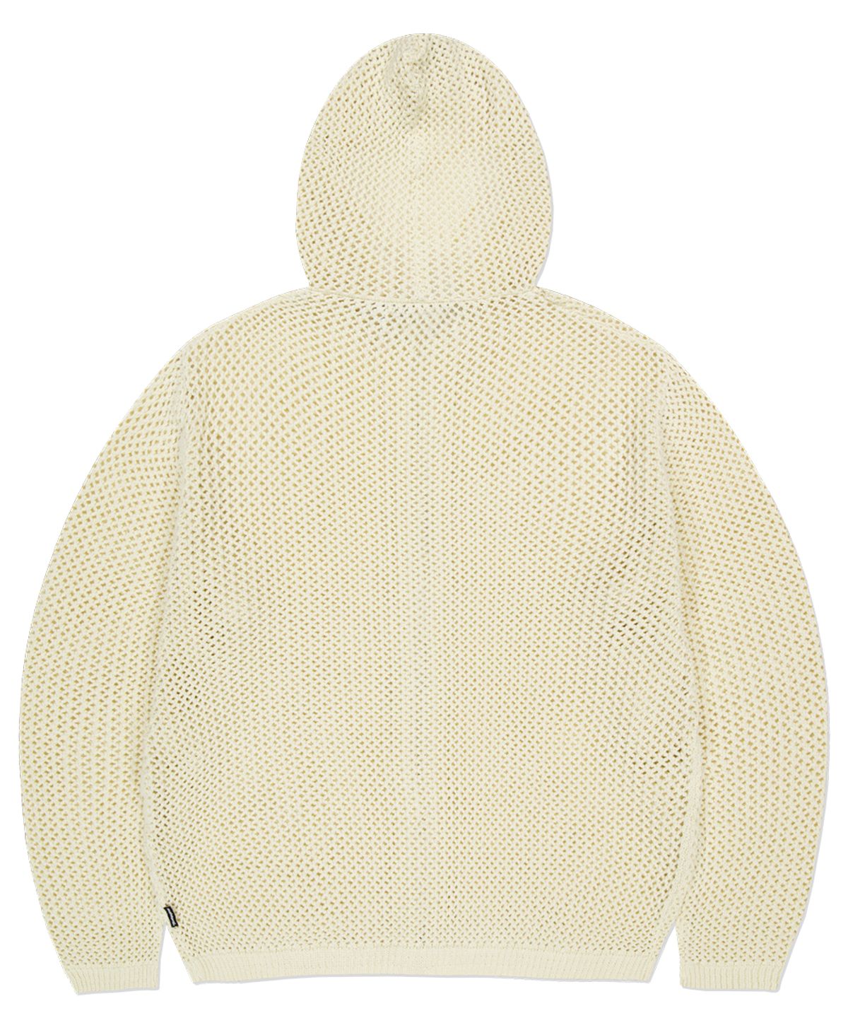 마하그리드(MAHAGRID) DAGGER MESH HOOD ZIP UP KNIT IVORY(MG2ESMK685A)