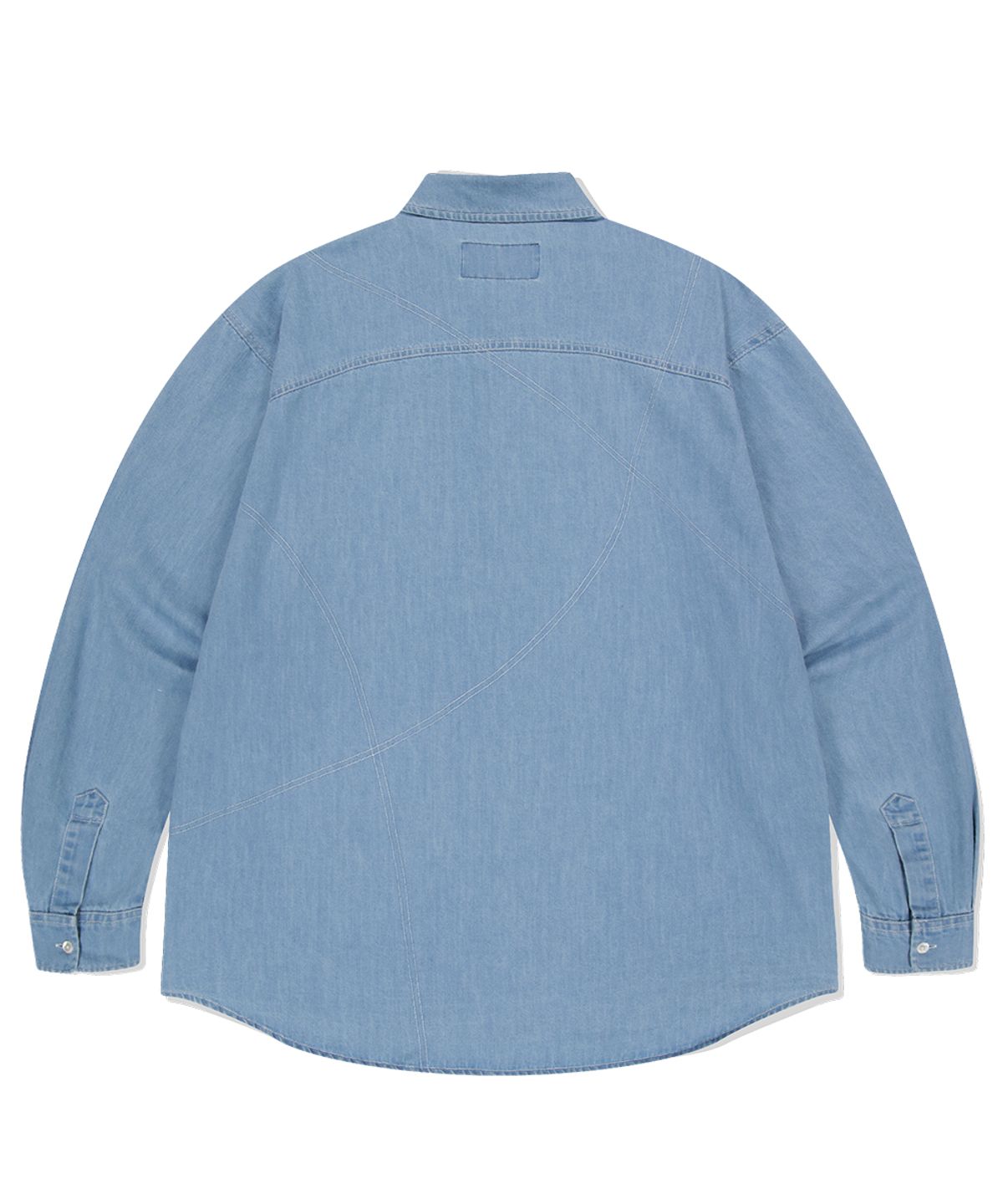 마하그리드(MAHAGRID) STITCHED DENIM SHIRT BLUE(MG2ESMW311A)