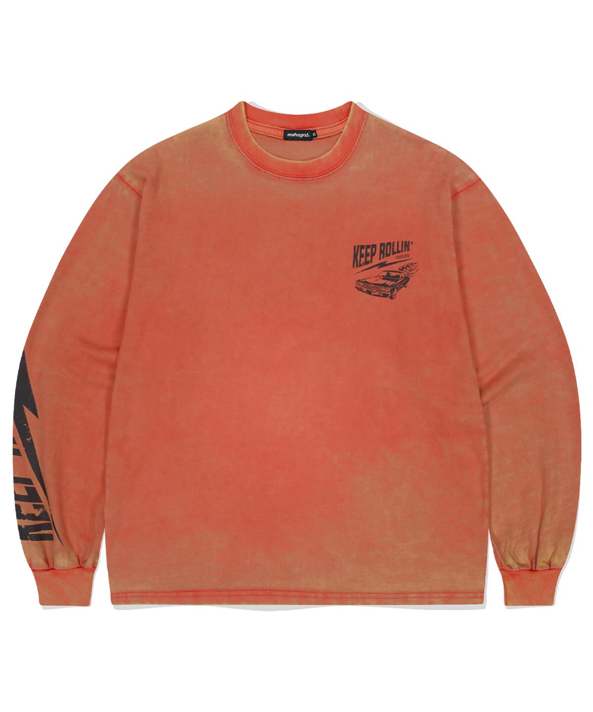 마하그리드(MAHAGRID) WASHED OLD CAR LS TEE RED(MG2ESMT561A)