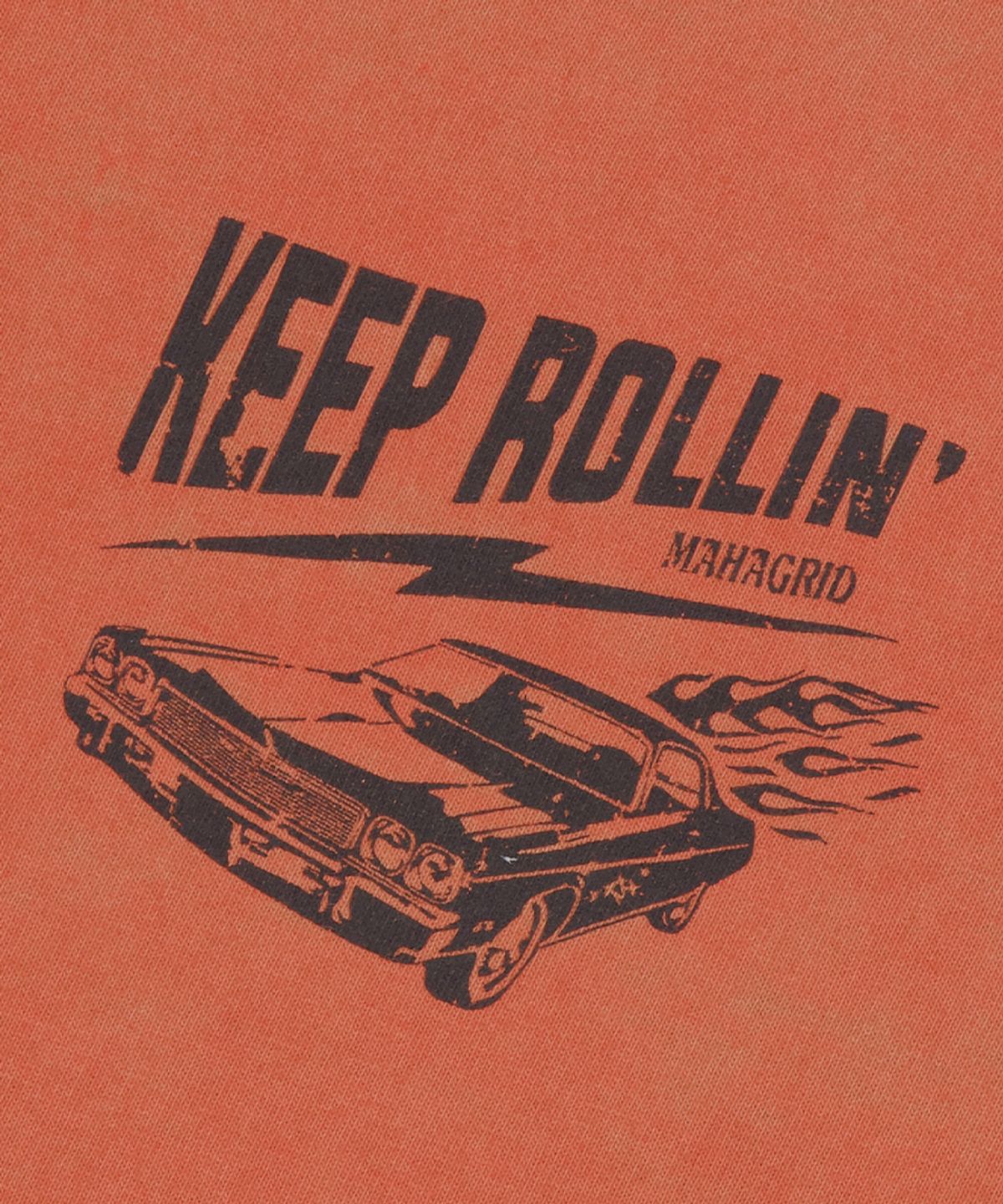 마하그리드(MAHAGRID) WASHED OLD CAR LS TEE RED(MG2ESMT561A)