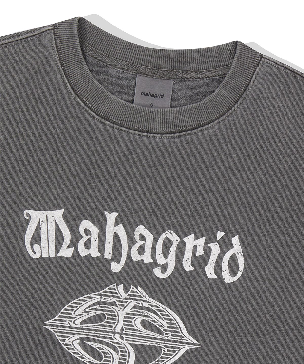마하그리드(MAHAGRID) DAGGER PIGMENT SWEATSHIRT CHARCOAL(MG2ESMM457A)