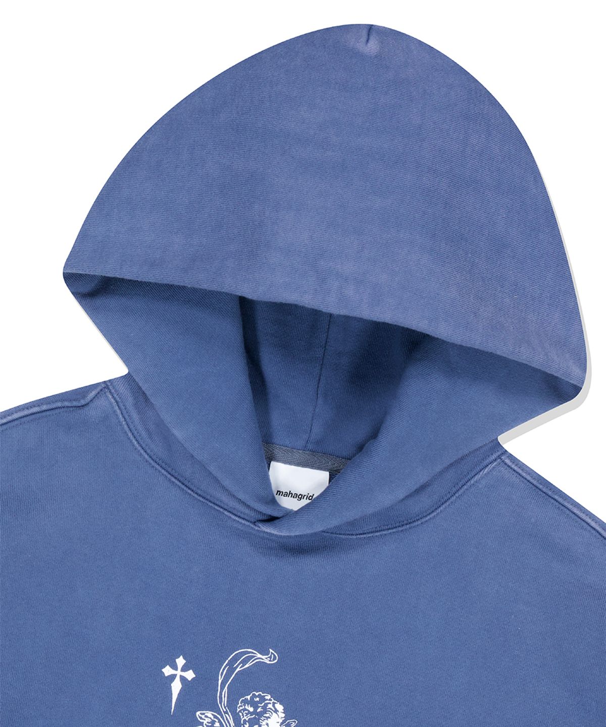 마하그리드(MAHAGRID) WASHED ANGEL HOODIE BLUE(MG2ESMM405A)