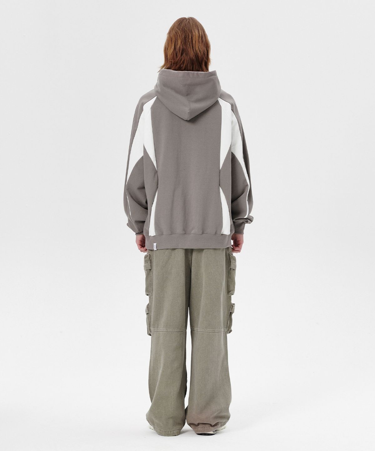 마하그리드(MAHAGRID) PANEL RACING HOODIE GREY(MG2ESMM404A)
