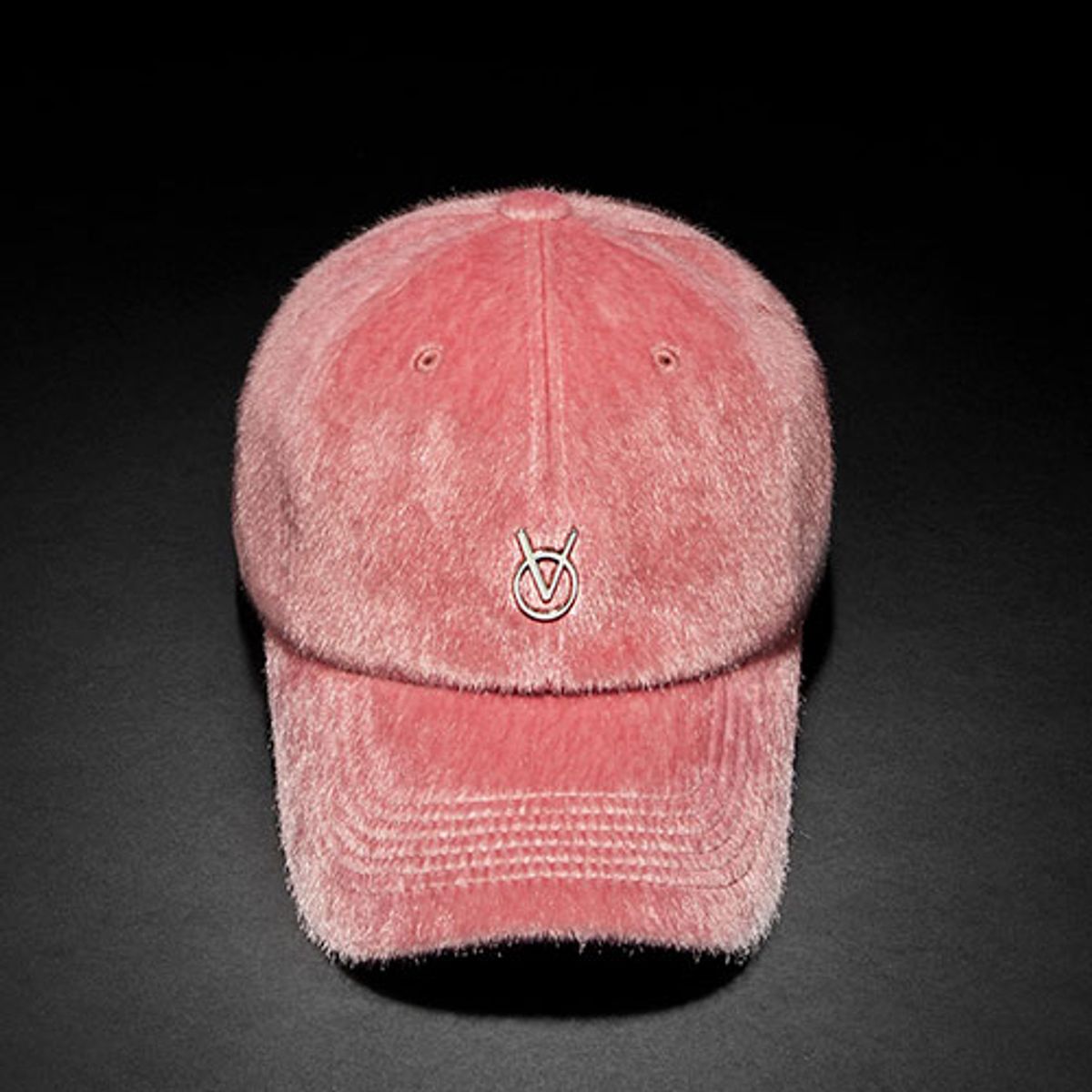 빈스모크(VINSMOKE) Silver Logo short Fur [PINK] 볼캡 [SOFT FIT]
