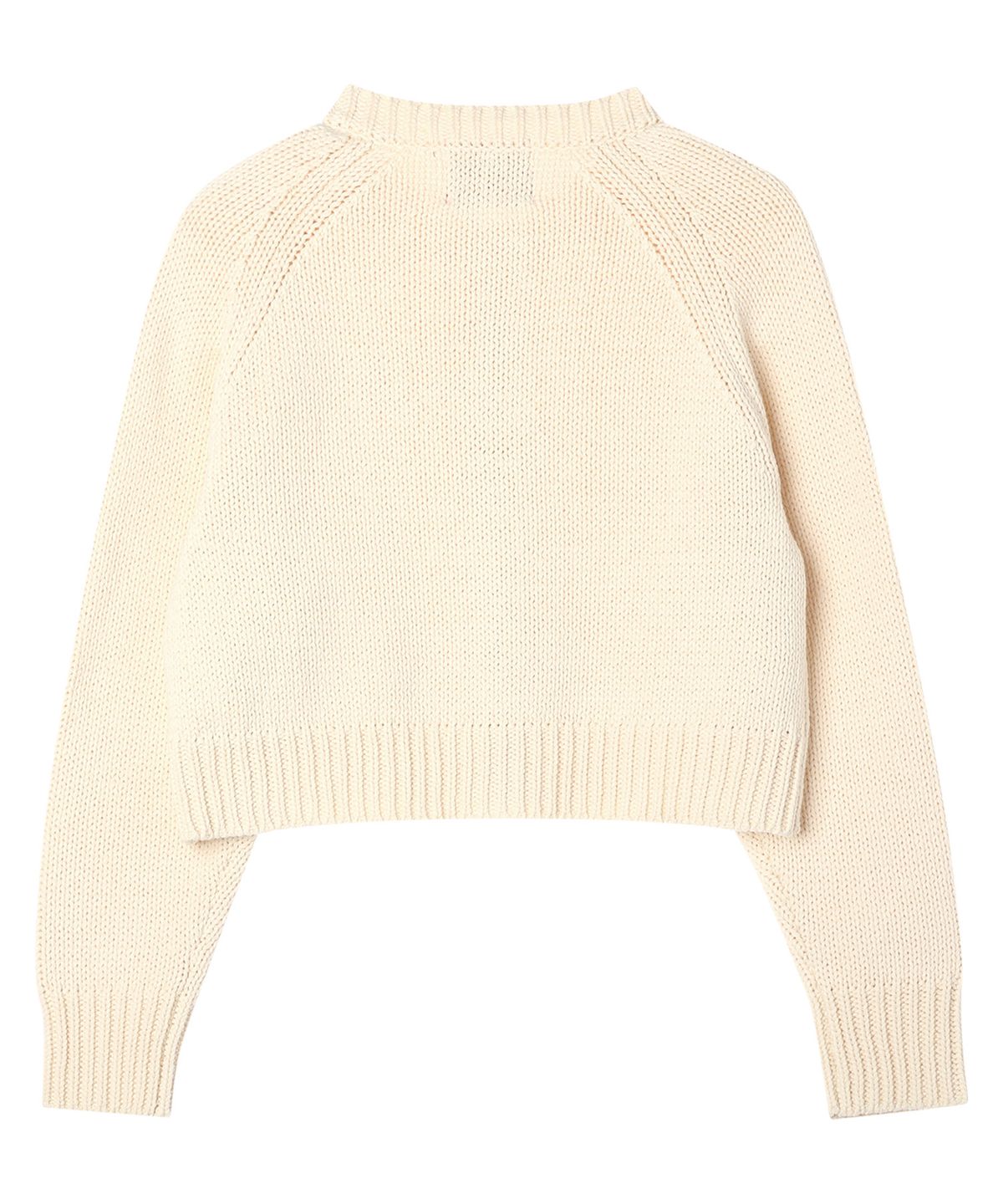 꼬모니노즈(COMONINOZ) W ROUND NECK FULL ZIPUP KNIT [3 COLOR]