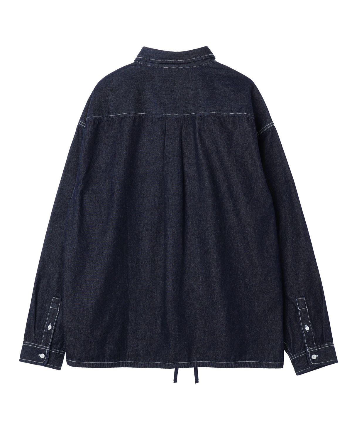 꼬모니노즈(COMONINOZ) STRING DENIM SHIRT [3 COLOR]