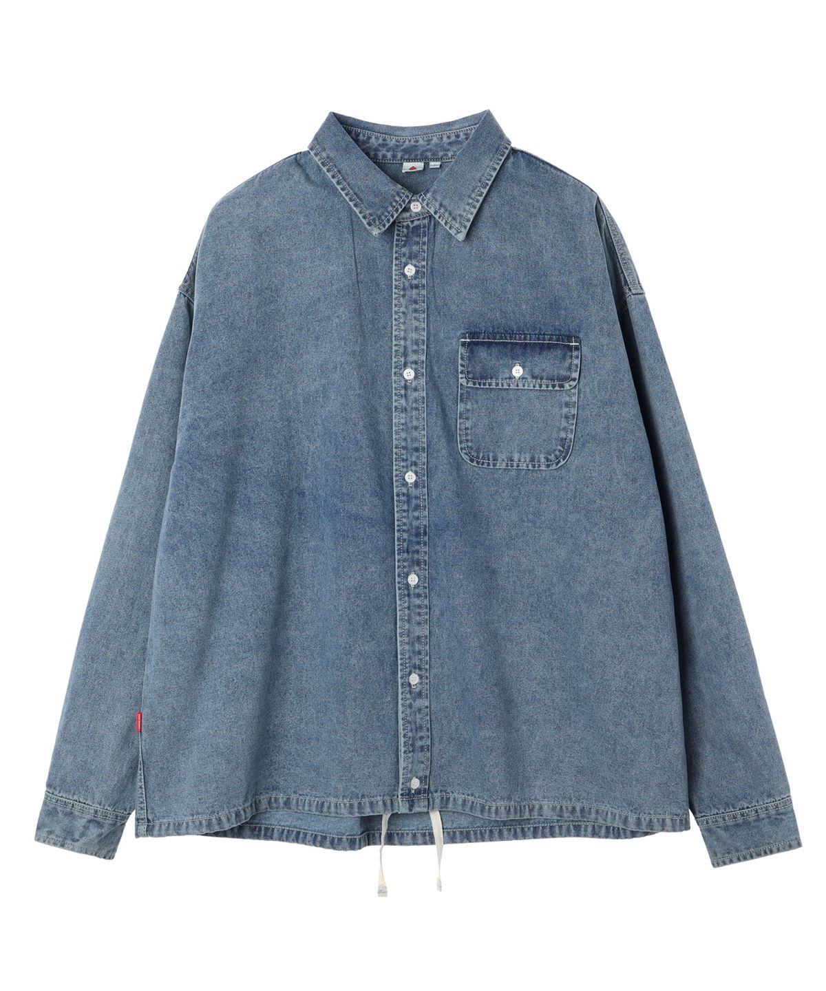 꼬모니노즈(COMONINOZ) STRING DENIM SHIRT [3 COLOR]