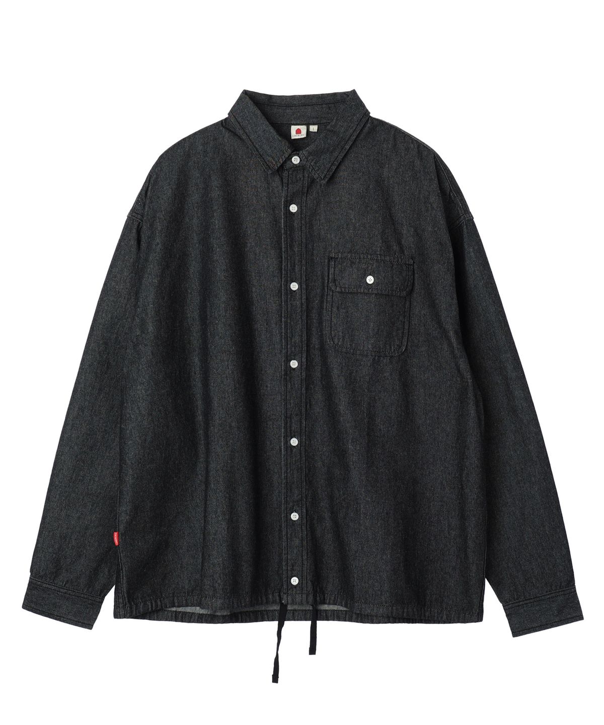 꼬모니노즈(COMONINOZ) STRING DENIM SHIRT [3 COLOR]