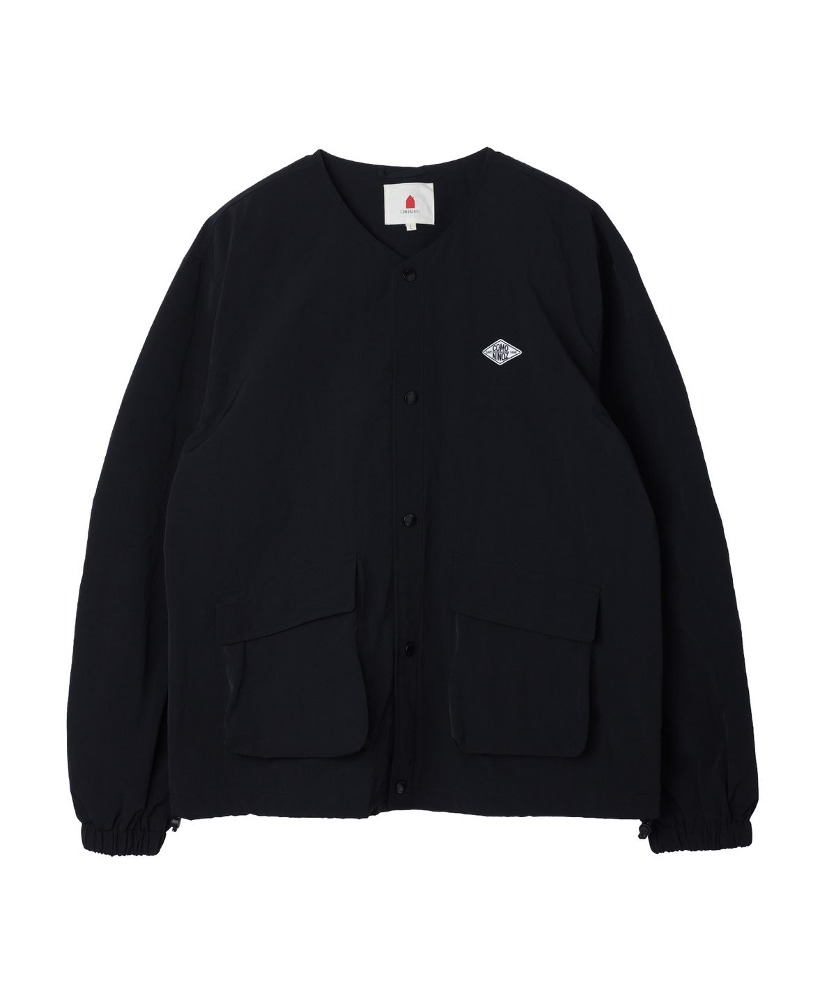 꼬모니노즈(COMONINOZ) COLLARLESS STRING JACKET [2 COLOR]