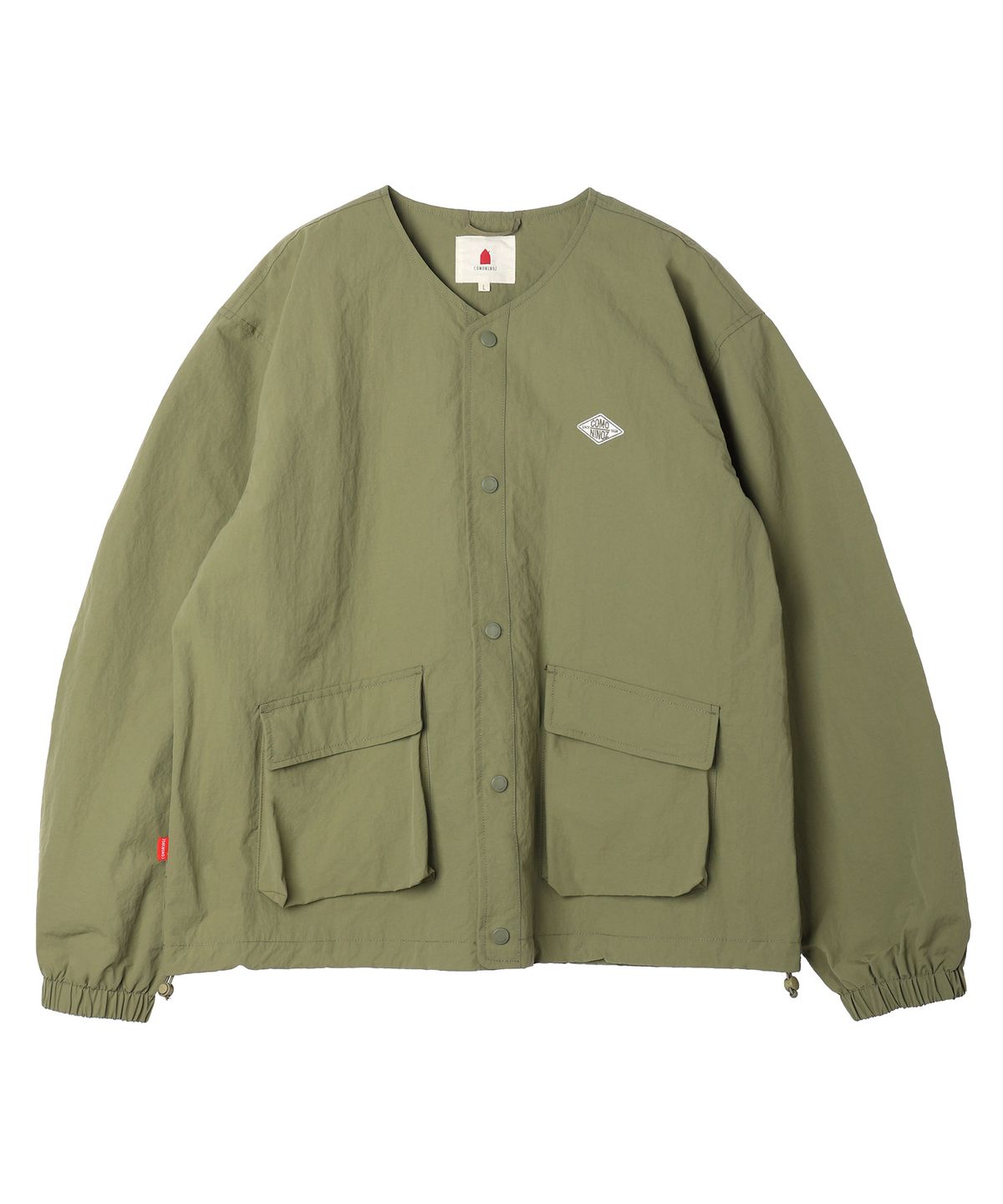 꼬모니노즈(COMONINOZ) COLLARLESS STRING JACKET [2 COLOR]