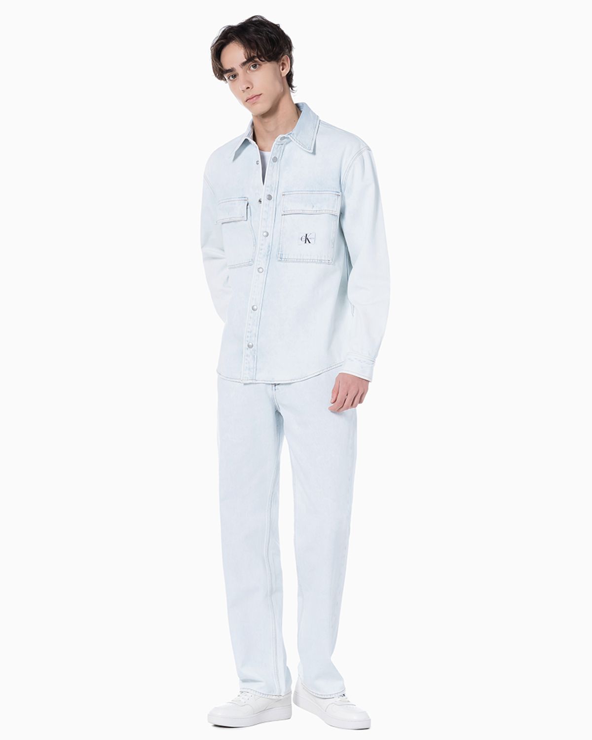 캘빈클라인 진(CALVIN KLEIN JEANS) 남 라이트블루 90s 스트레이트핏 라이트블루 데님 J324995 1AA
