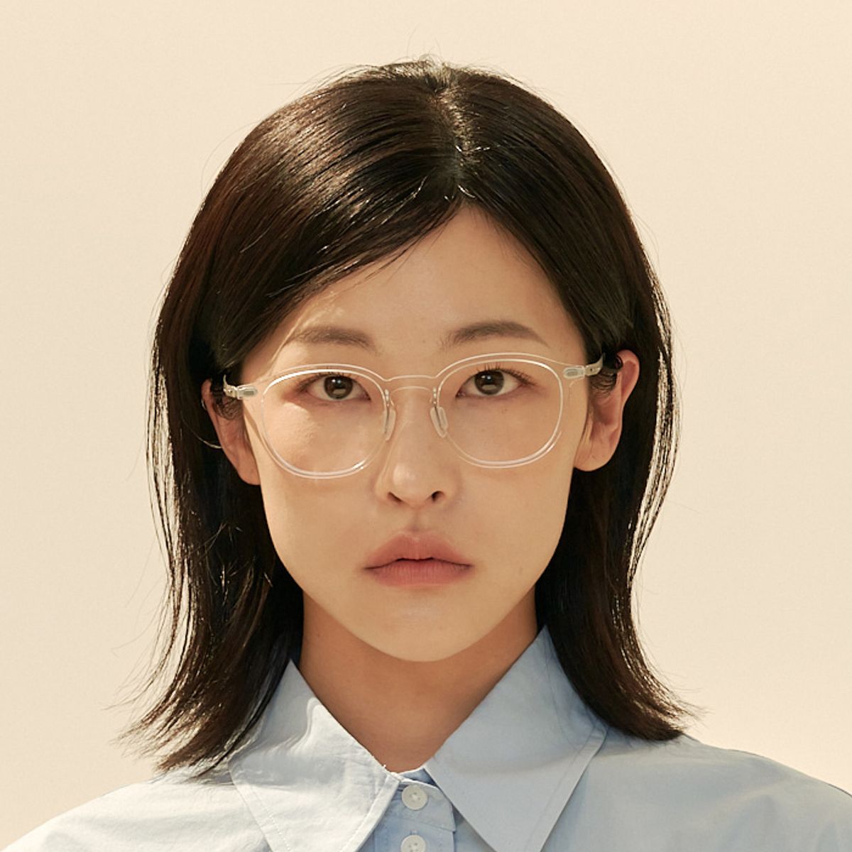 알로아이웨어(ALO EYEWEAR) [The air] AL5309 2011G 초경량 아넬 프레임 투명 클리어 안경테 블루라이트 렌즈 선택