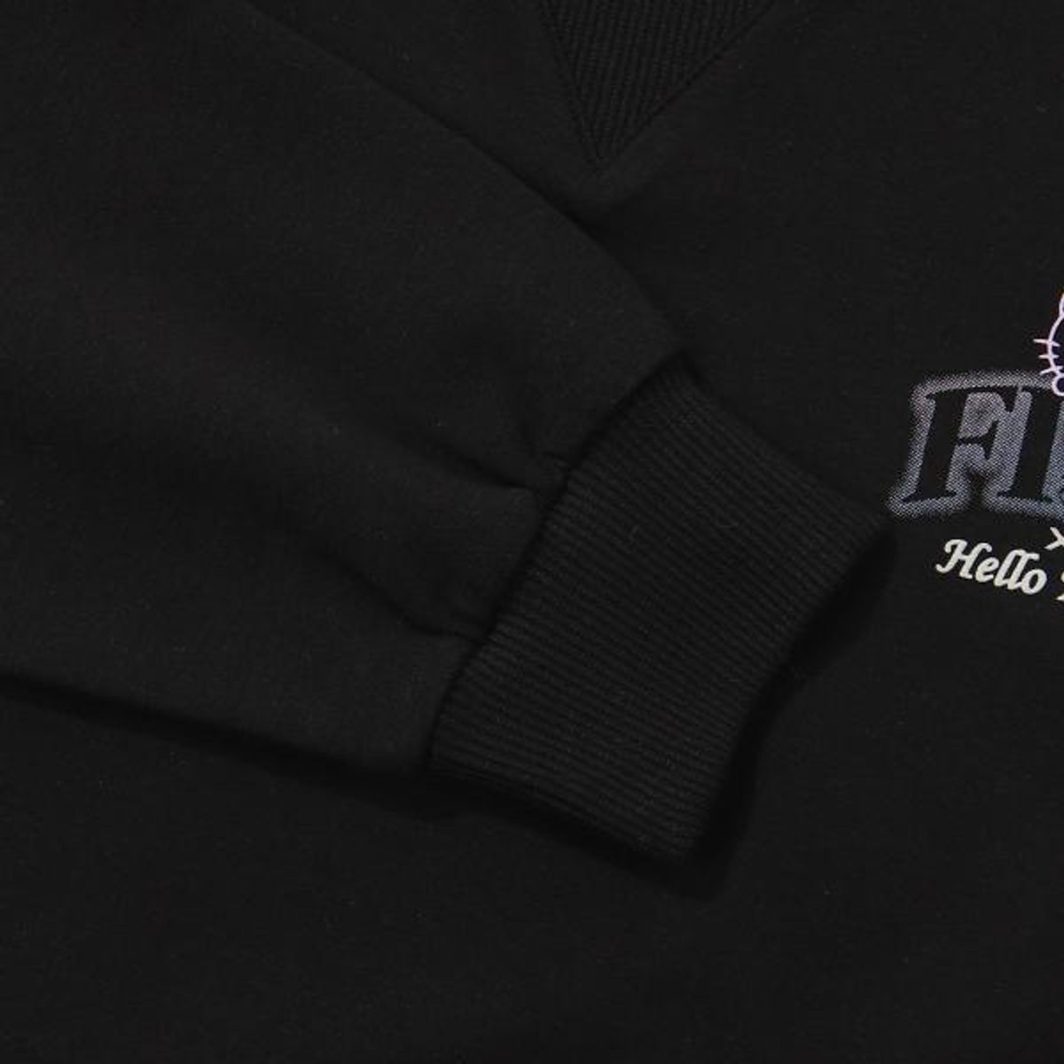 휠라 키즈(FILA KIDS) 헬로키티 콜라보레이션 맨투맨(FK2POG1K01FBLK)
