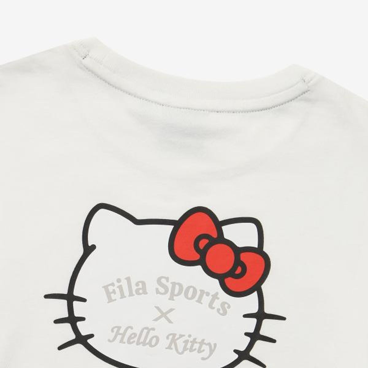 휠라 키즈(FILA KIDS) 헬로키티 콜라보레이션 티셔츠(FK2RLG1K01FOWH)