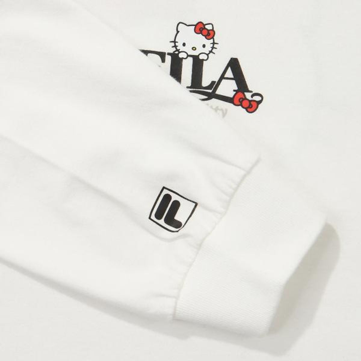 휠라 키즈(FILA KIDS) 헬로키티 콜라보레이션 티셔츠(FK2RLG1K01FOWH)