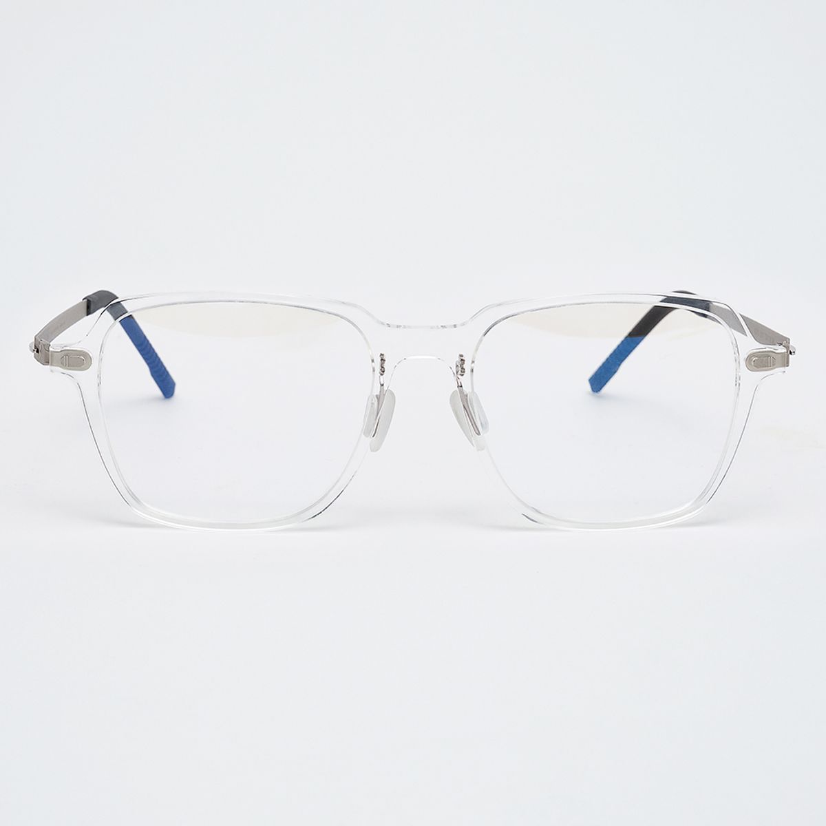 알로아이웨어(ALO EYEWEAR) [The air] AL5310 2011G 초경량 오버사이즈 스퀘어 투명클리어 안경테 블루라이트 렌즈 선택