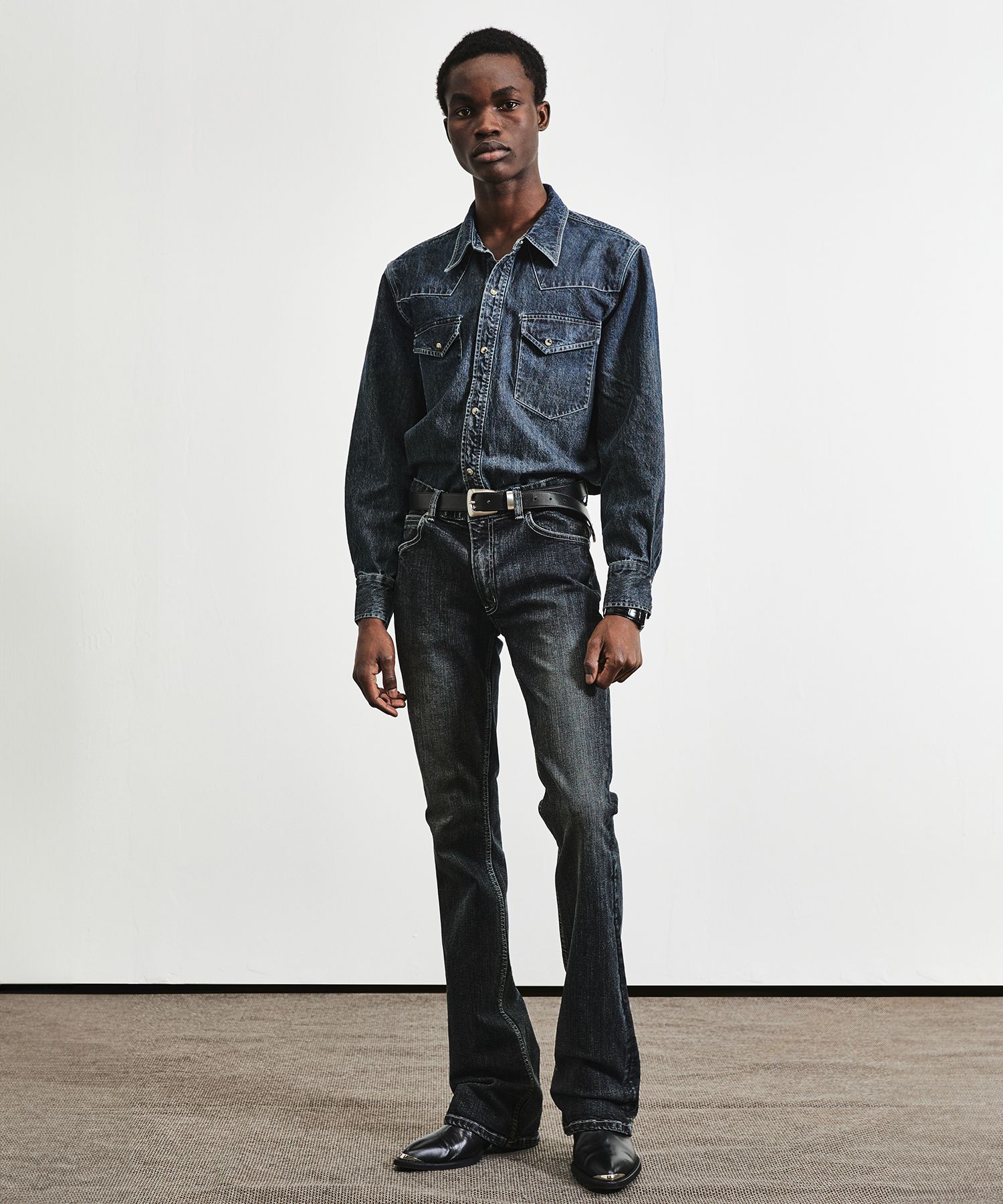 トップス Musinsa LMOOD SAINT WESTERN SHIRT Teodora Western Shirt - Grey | Levi's® US