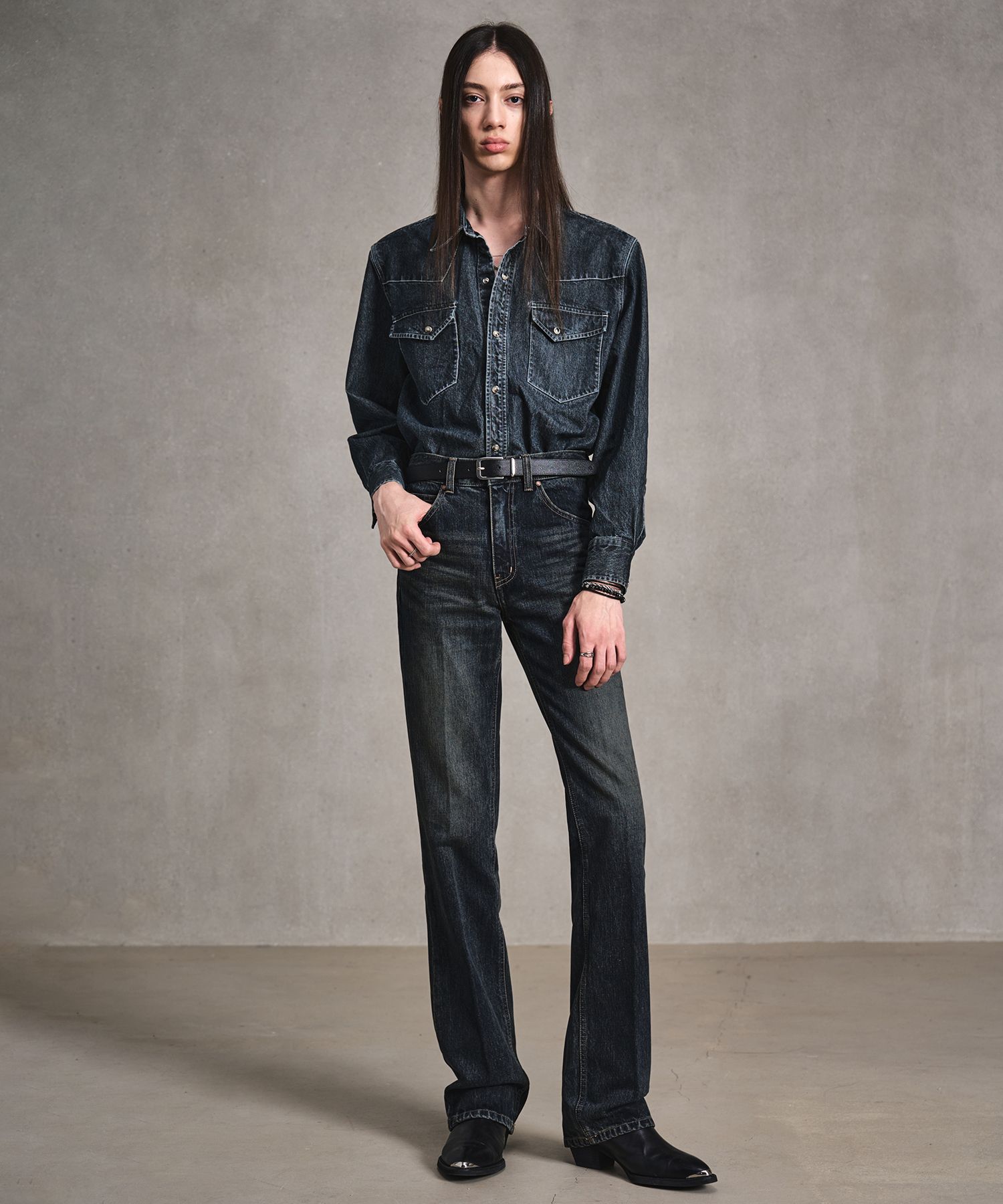 トップス Musinsa LMOOD SAINT WESTERN SHIRT Teodora Western Shirt - Black | Levi's® US
