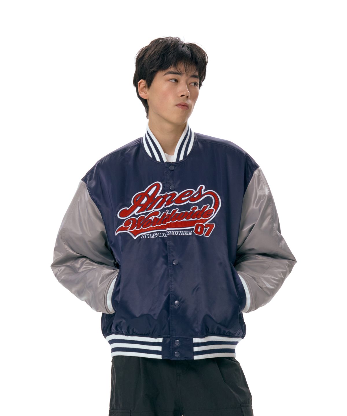 아메스 월드와이드(AMES-WORLDWIDE) AMES STADIUM JACKET NAVY (AM2ESUJ240A)