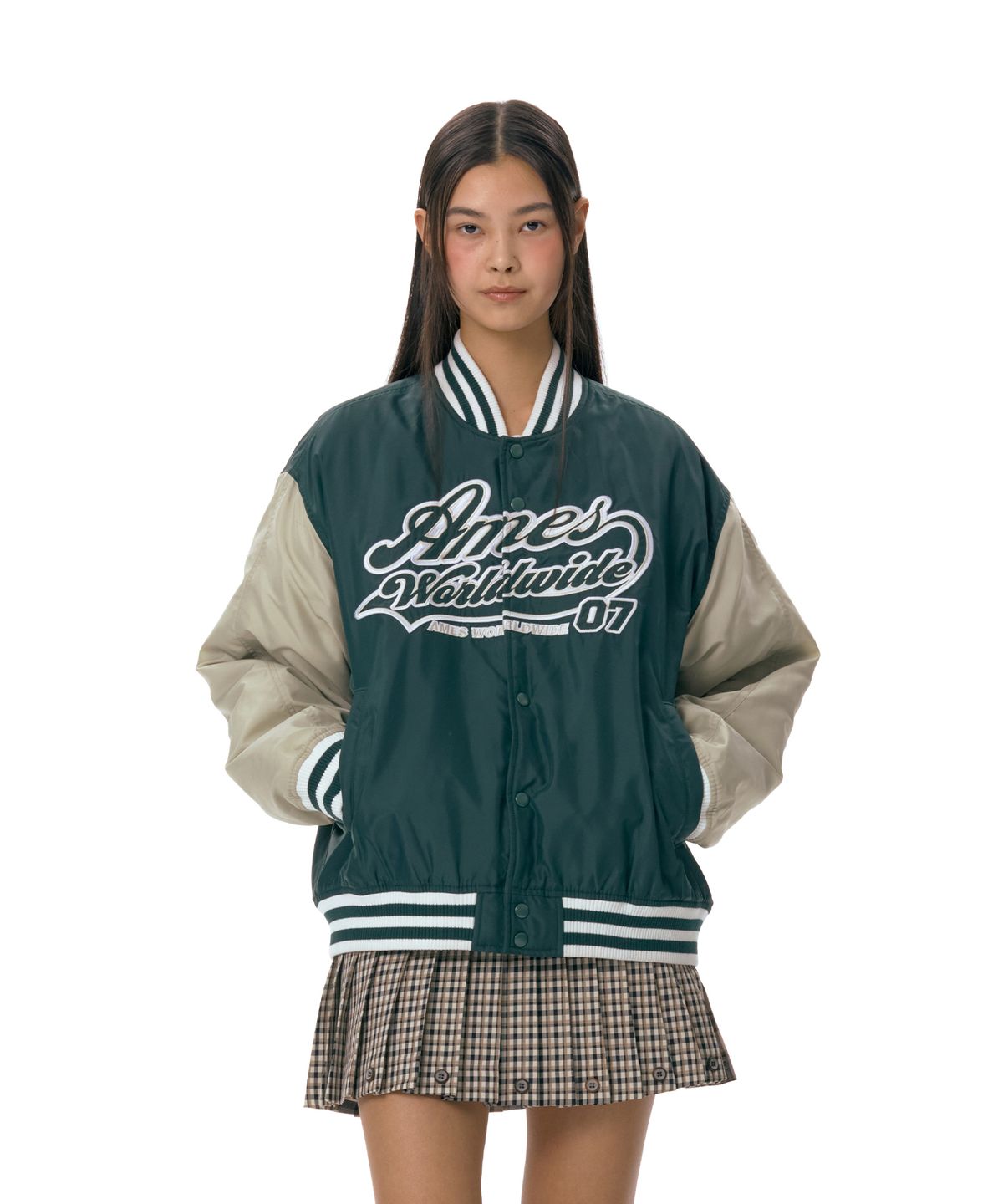 아메스 월드와이드(AMES-WORLDWIDE) AMES STADIUM JACKET GREEN (AM2ESUJ240A)