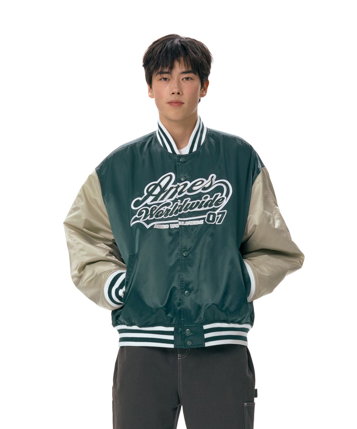 아메스 월드와이드(AMES-WORLDWIDE) AMES STADIUM JACKET GREEN (AM2ESUJ240A)