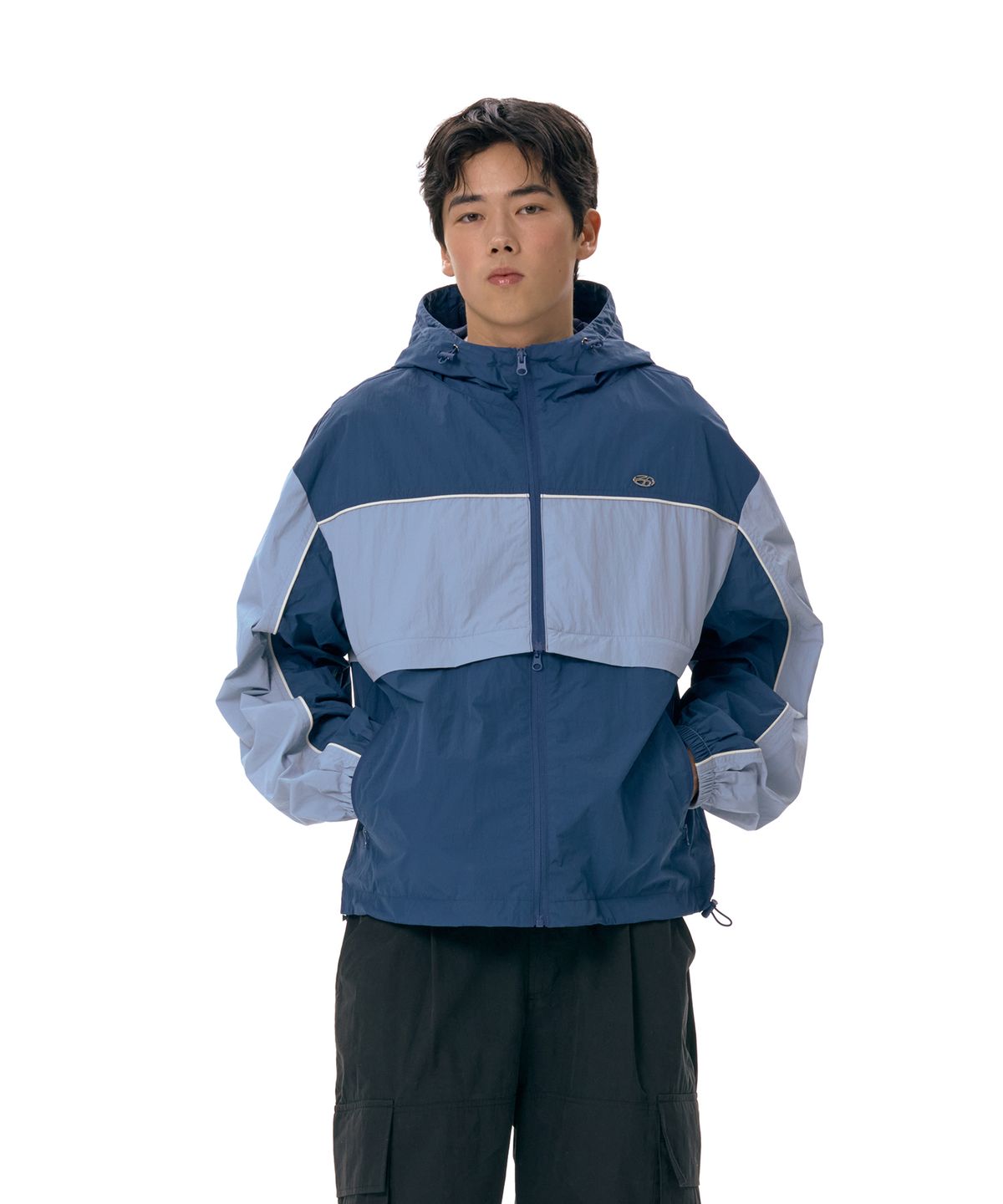 아메스 월드와이드(AMES-WORLDWIDE) COLOR BLOCK WIND BREAKER BLUE (AM2ESUB931A)